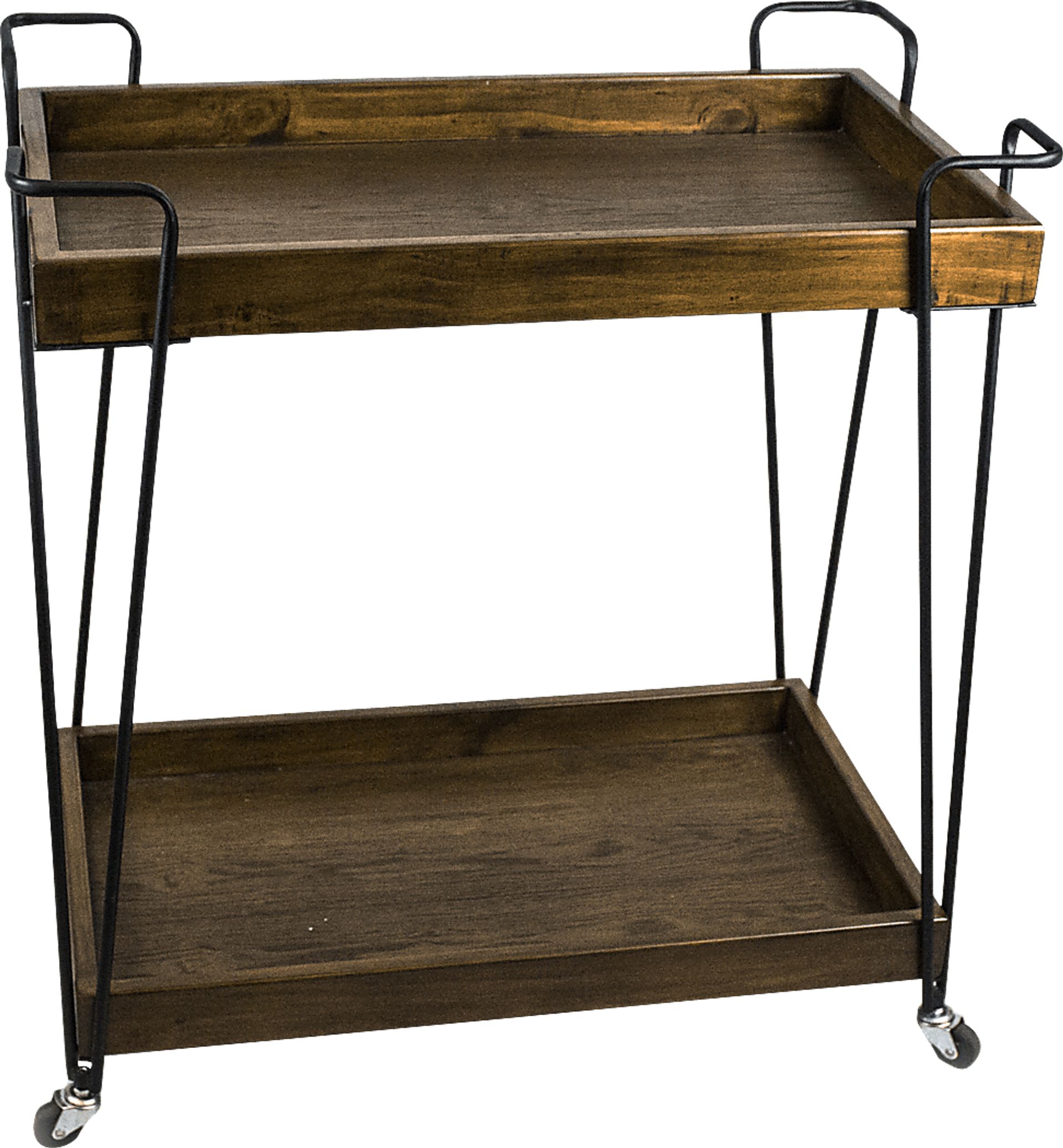 Hazeldale Walnut Bar Cart - Image 1