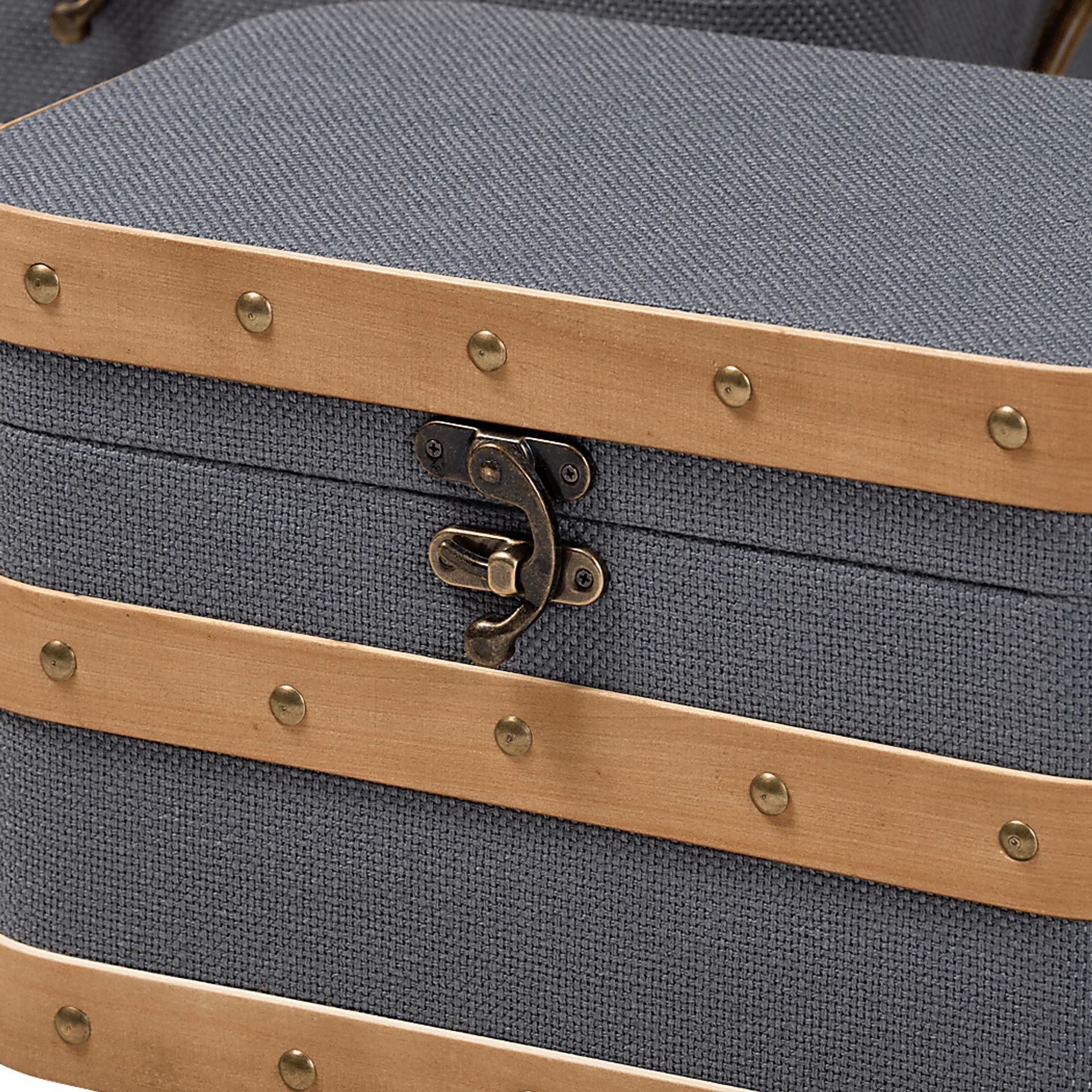 Hazeldell Gray 3 Pc Trunk Set - Image 3