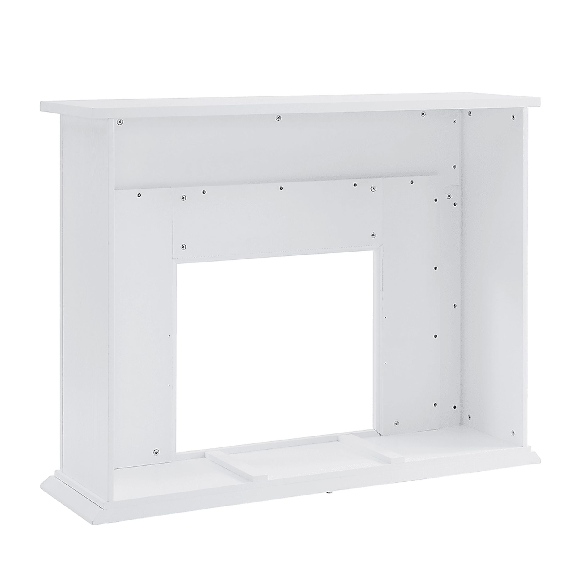 Hazelhurst III White 50 in. Console With Smart Electric Fireplace - Image 4