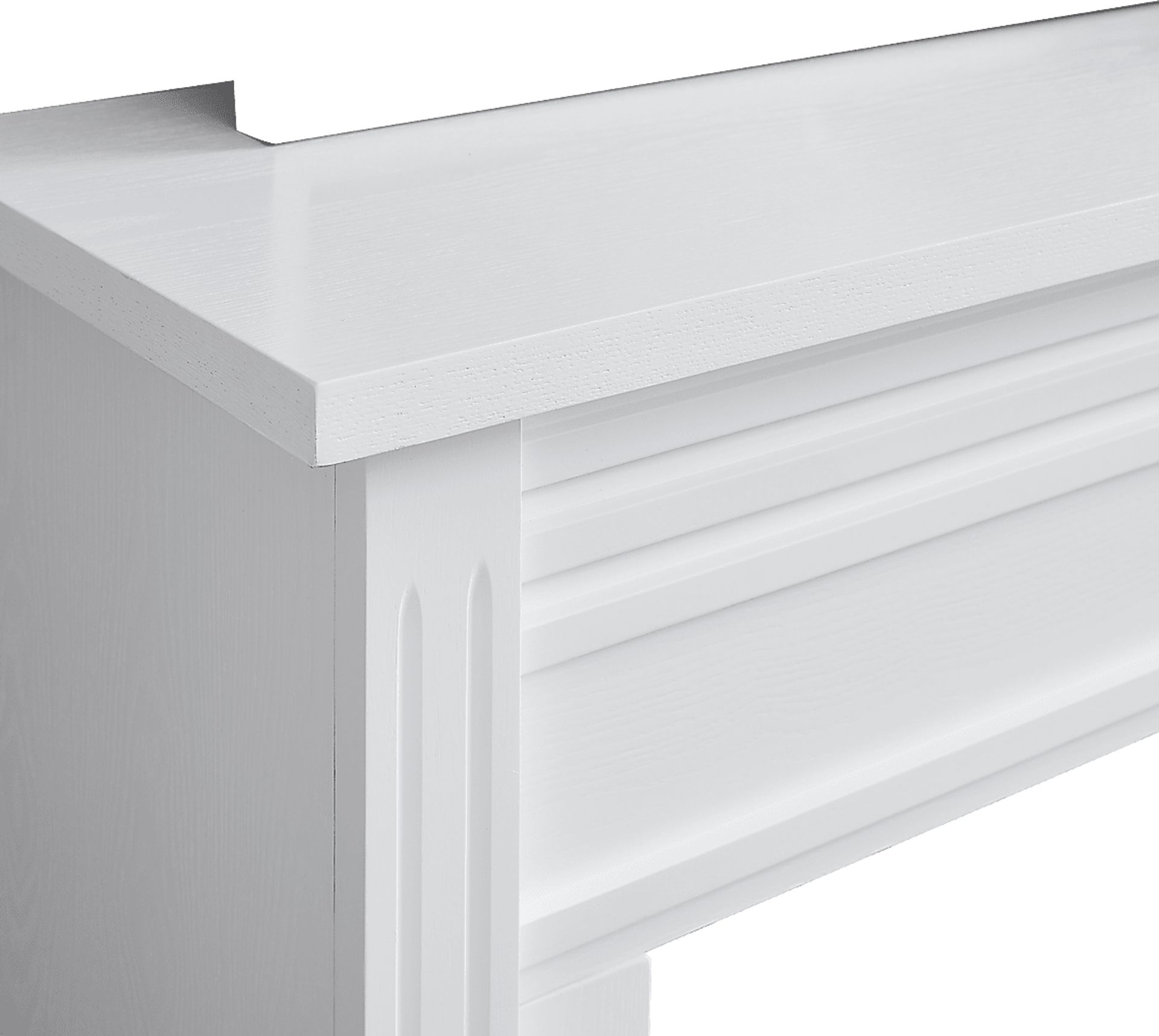 Hazelhurst IV White 50 in. Console With Touch Panel Electric Fireplace - Image 3
