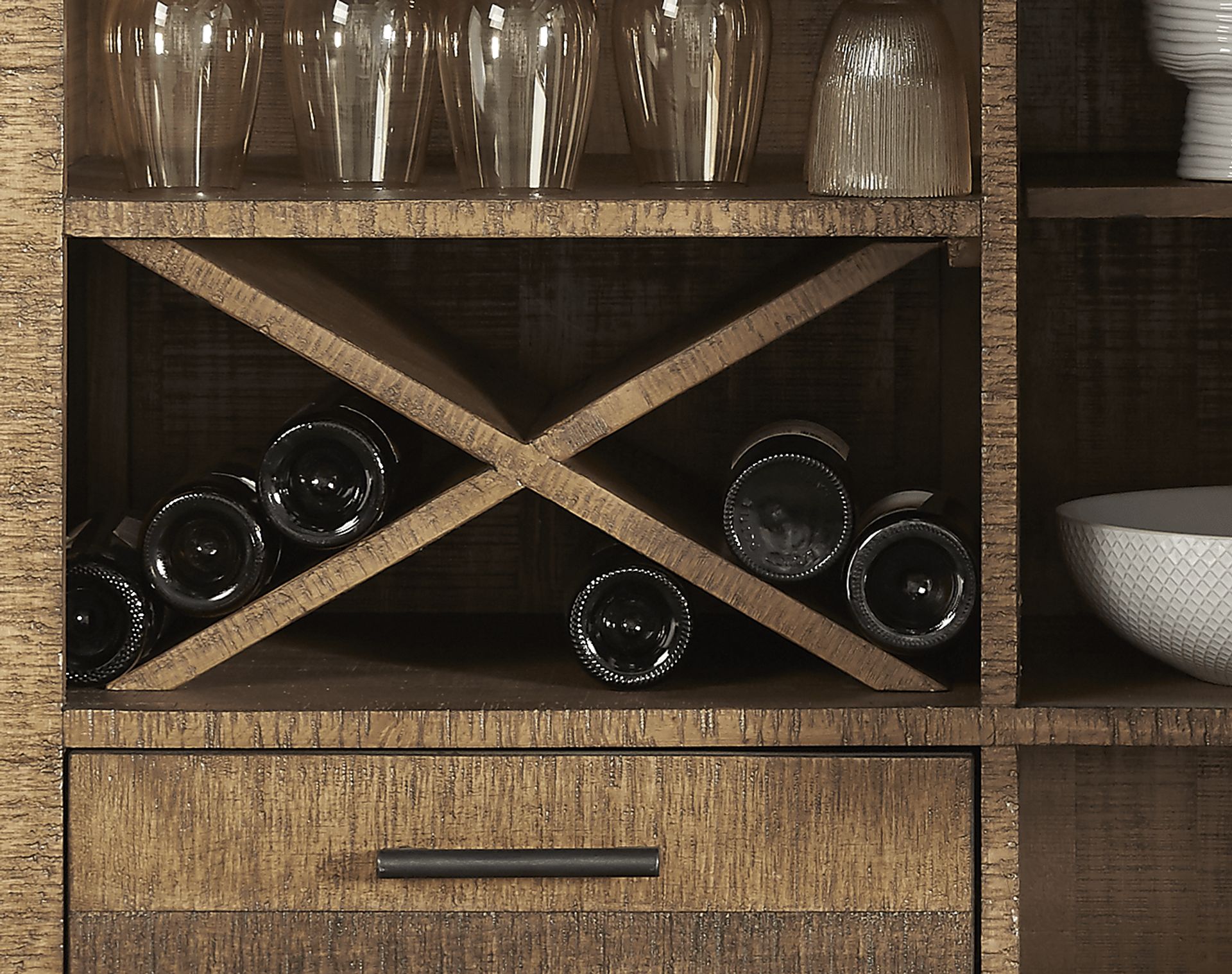 Hazelnut Lodge Wheat Cabinet - Image 4