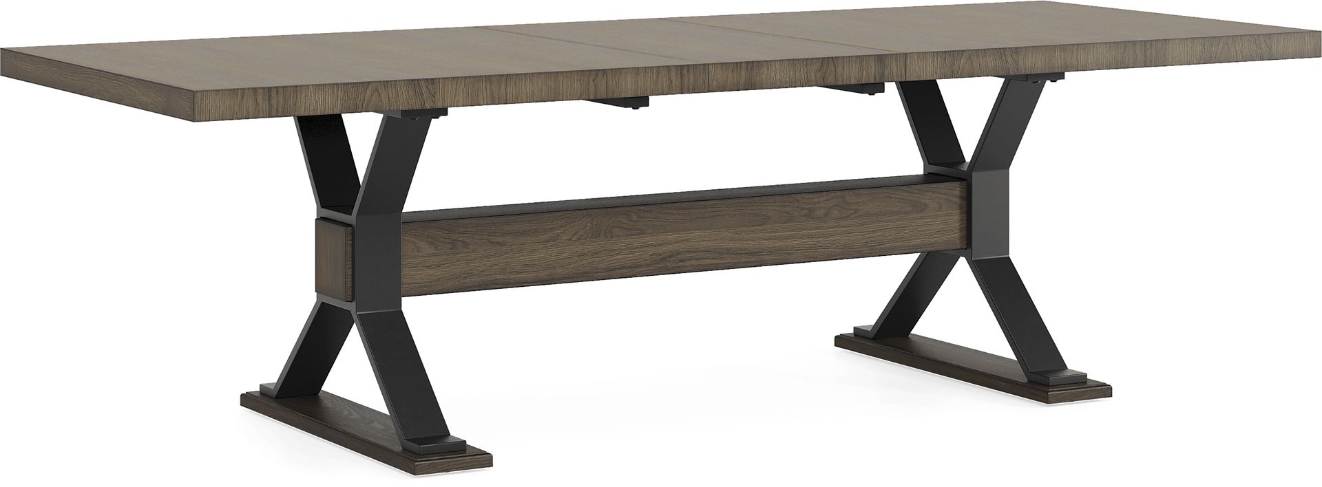 Hazelnut Woods Brown 84-102 in. Dining Table - Image 3