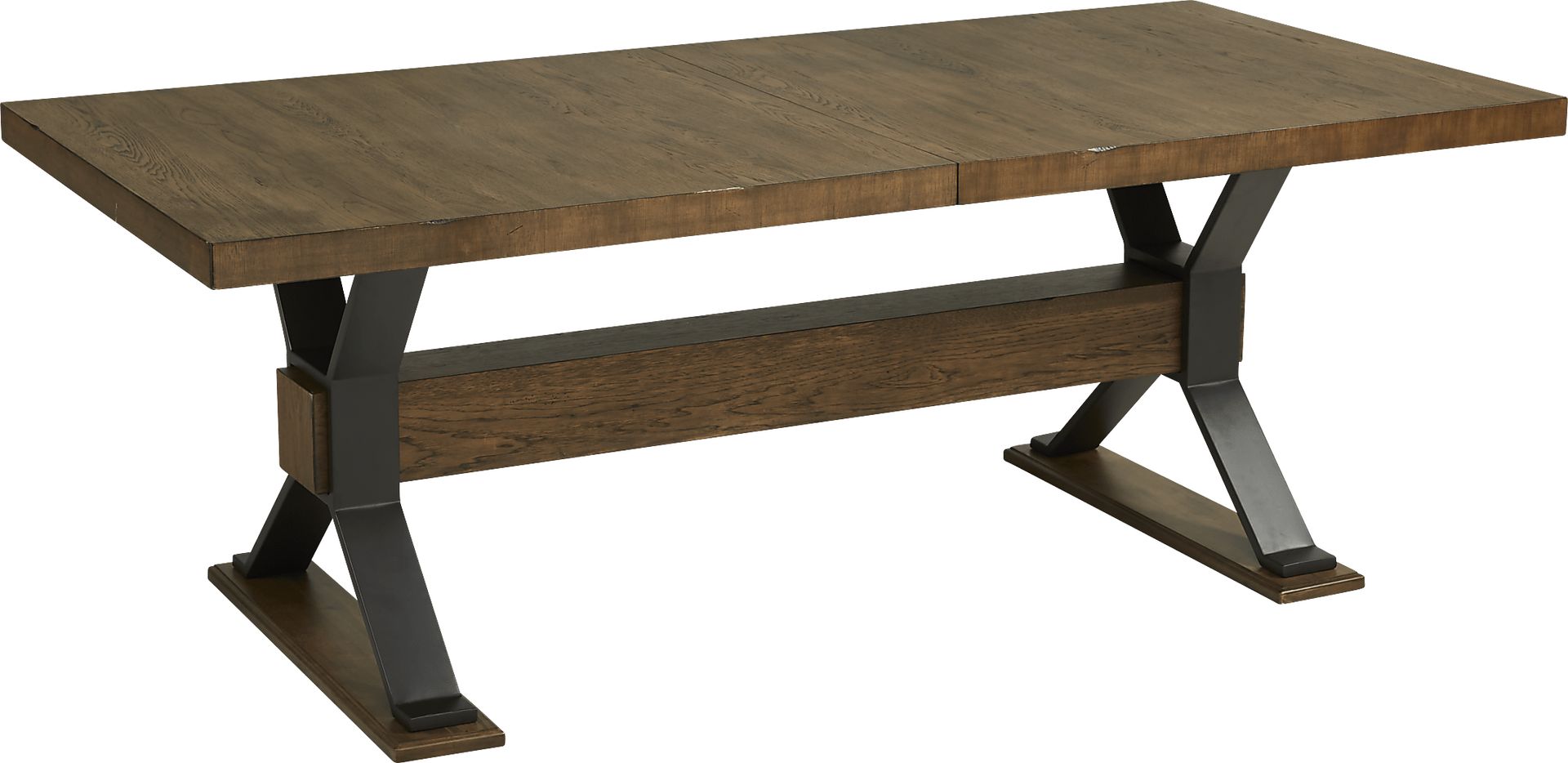 Hazelnut Woods Brown 6 Pc Dining Room with Upholstered Chairs and Bench - Image 2