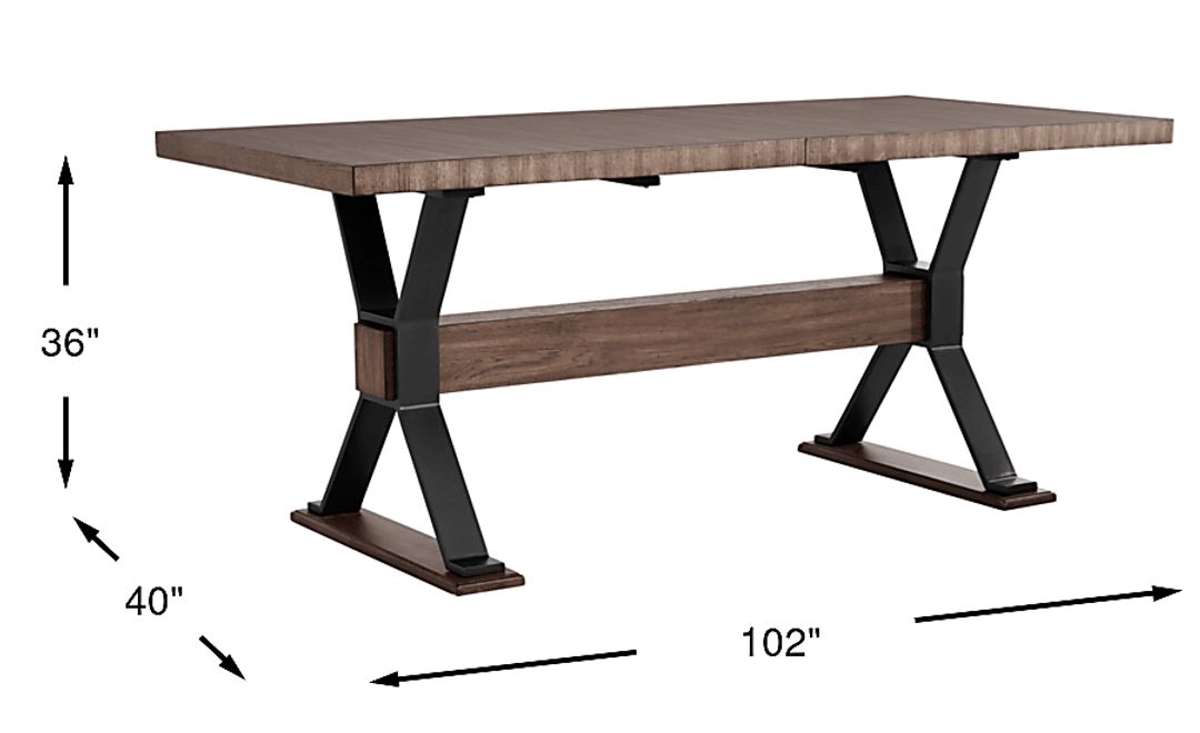 Hazelnut Woods Brown Counter Height Dining Table