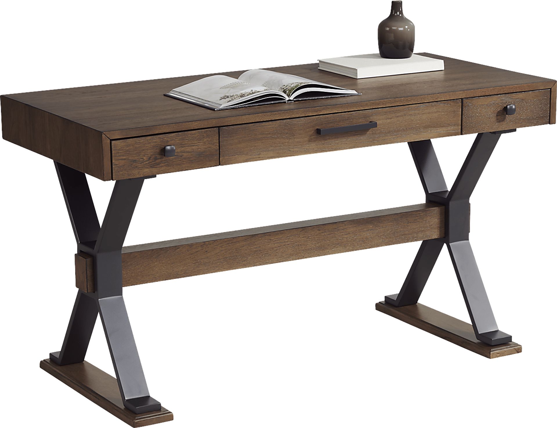 Hazelnut Woods Brown Desk - Image 1