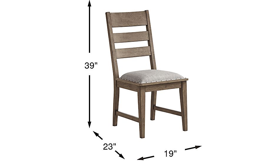 Hazelnut Woods Brown Dark Wood Side Chair Rooms To Go