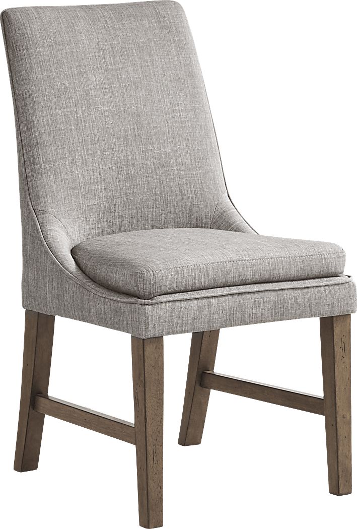 Hazelnut Woods Brown Upholstered Side Chair