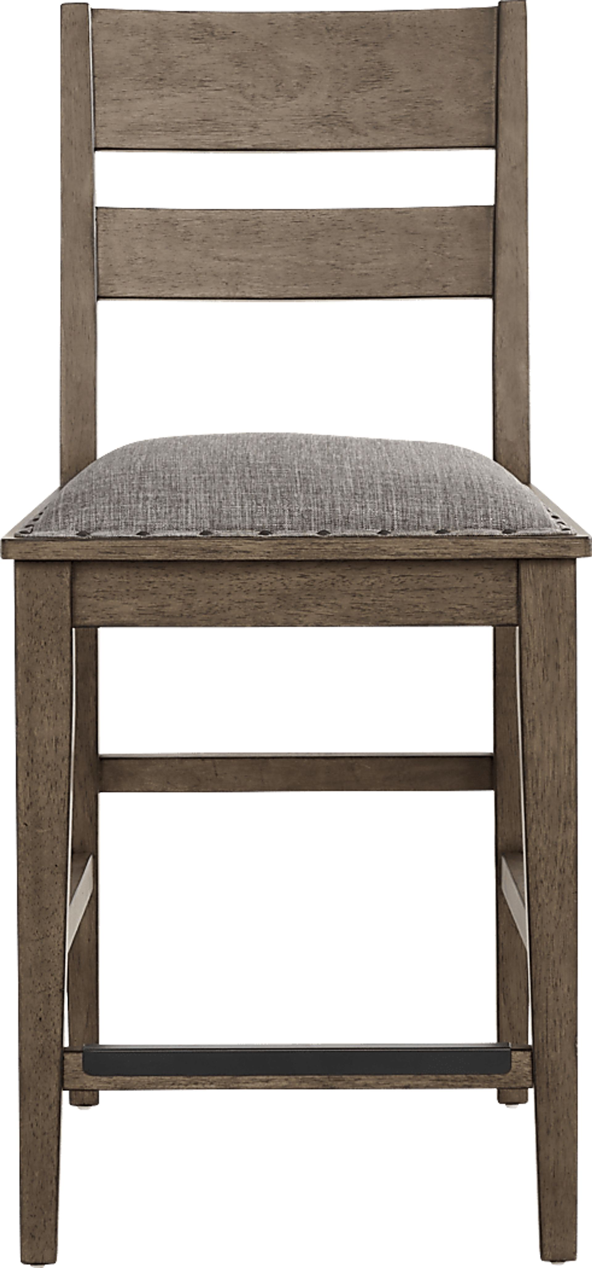 Hazelnut Woods Brown 6 Pc Counter Height Dining Room with Ladder Back Stools and Bench - Image 8