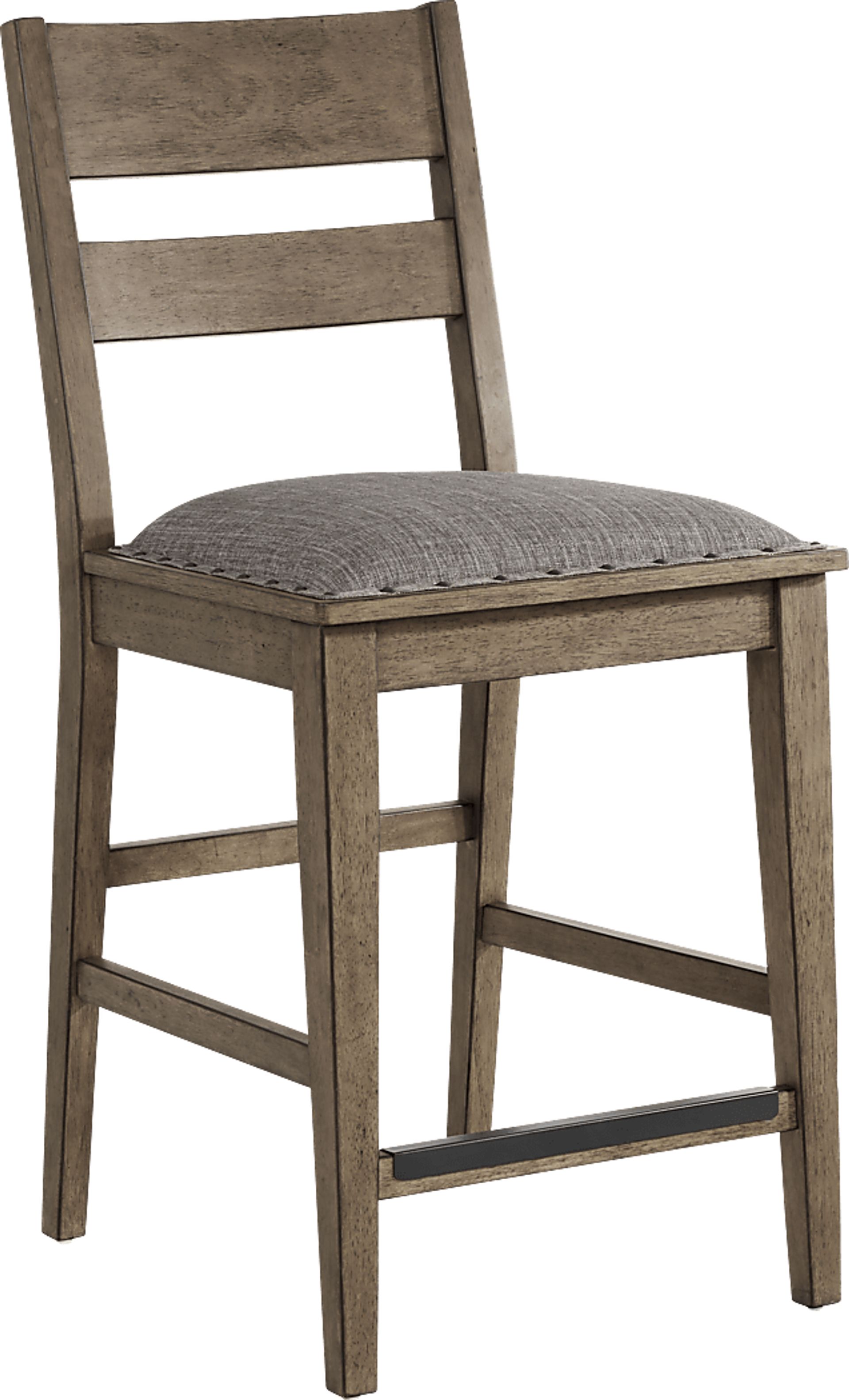 Hazelnut Woods Brown 6 Pc Counter Height Dining Room with Ladder Back Stools and Bench - Image 7