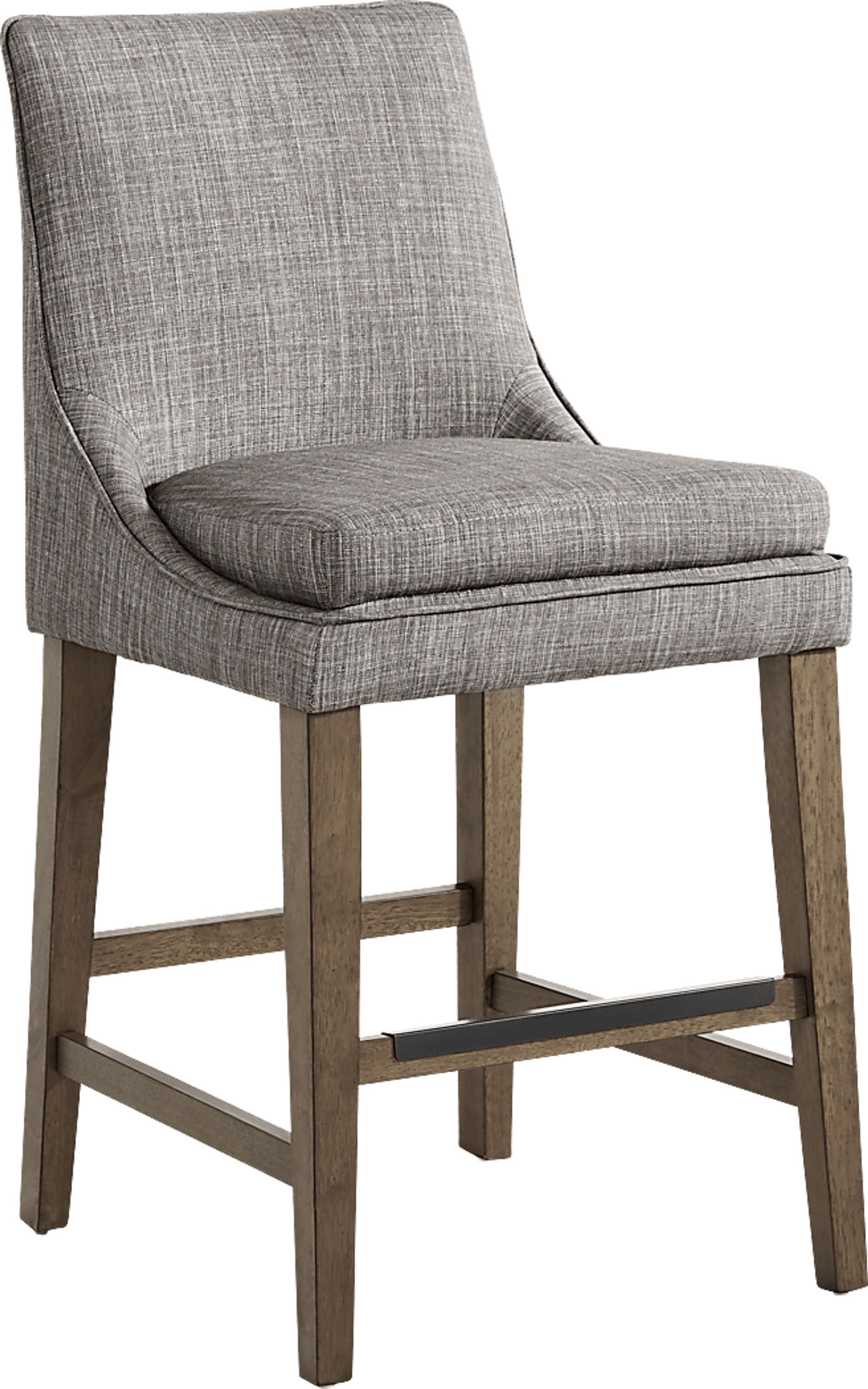 Hazelnut Woods Brown 6 Pc Counter Height Dining Room with Upholstered Stools - Image 7