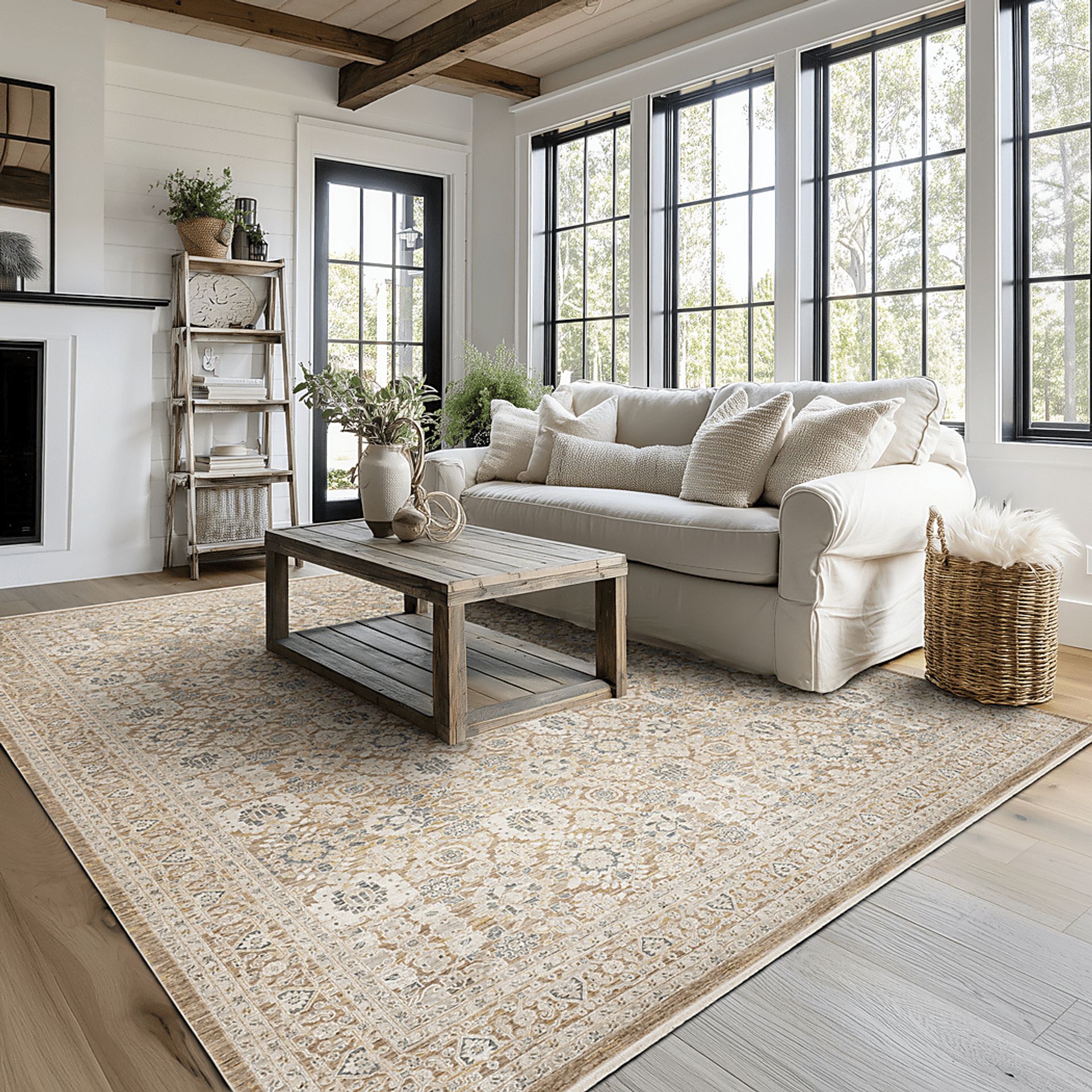 Hazeward Beige 5'3 x 7'10 Rug - Image 3