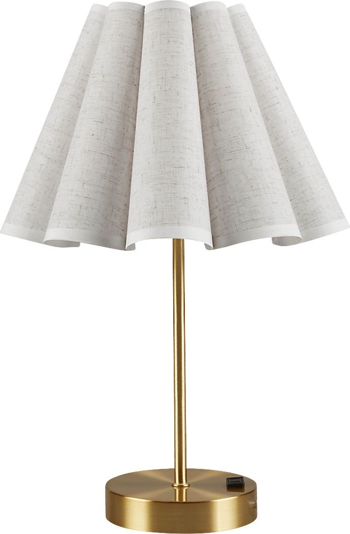 Hazlett Oaks Gold Lamp