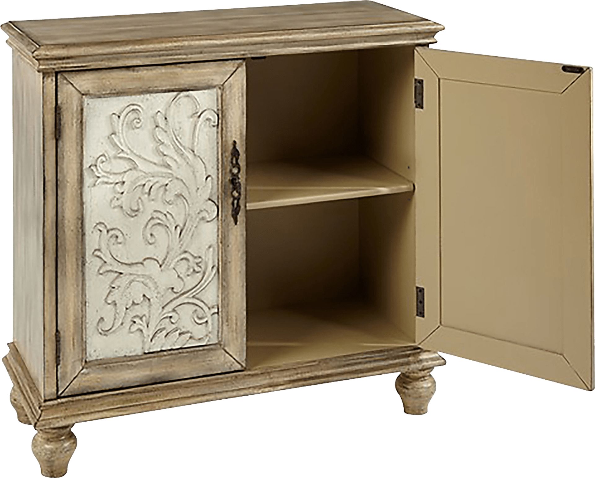Hazzen White Accent Cabinet - Image 4