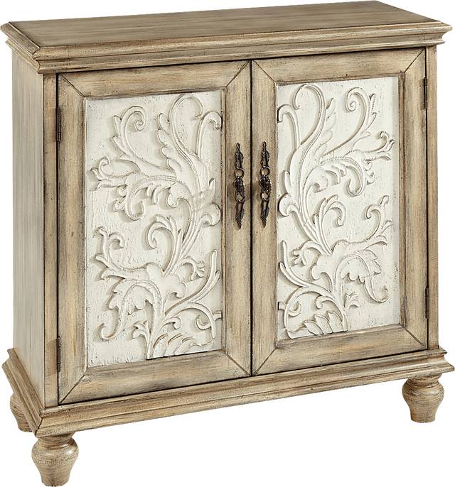 Hazzen White Accent Cabinet - Thumbnail - Image 1