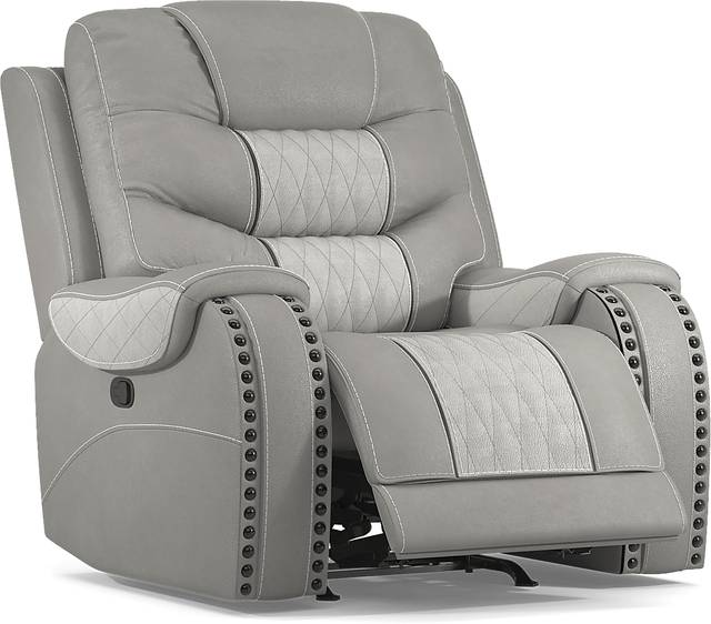Eric Church Highway To Home Headliner Gray Leather Recliner - Thumbnail - Image 2