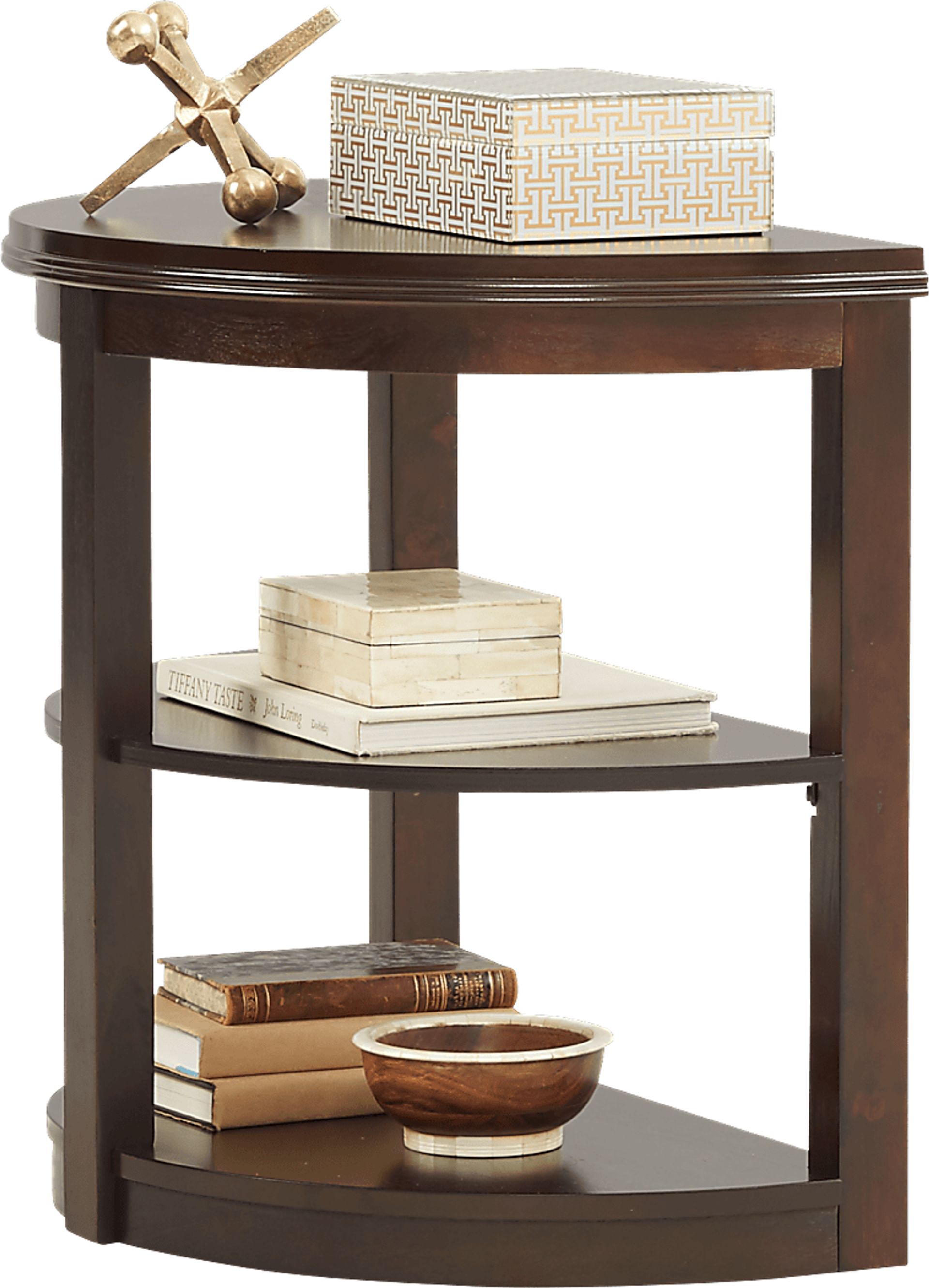 Healey Brown Cherry Chairside Table - Image 2