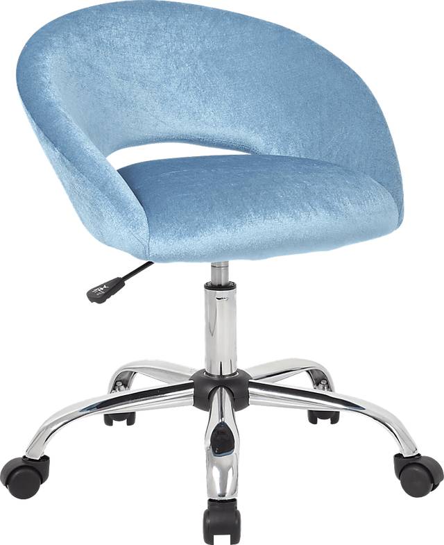 Healy Light Blue Desk Chair - Thumbnail - Image 1