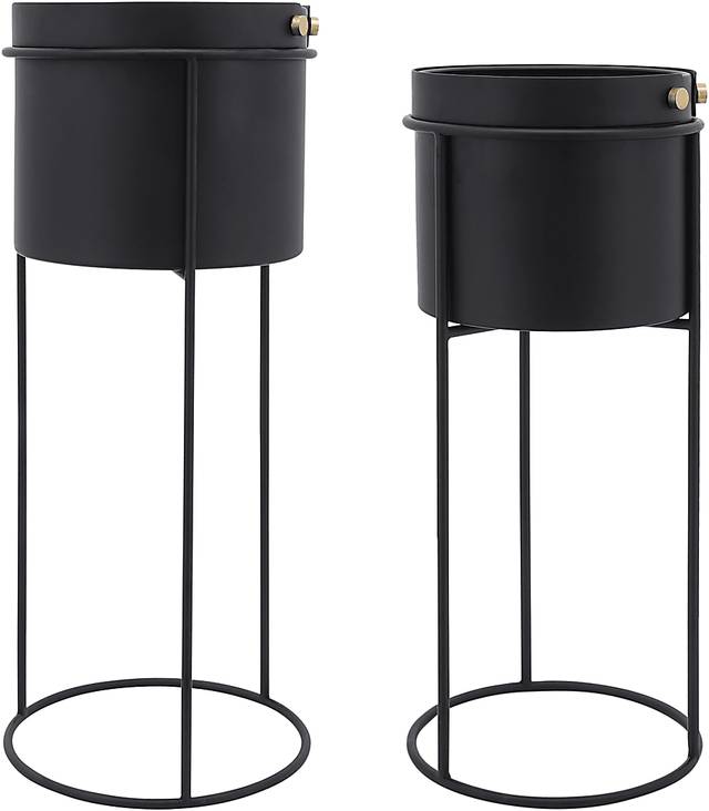 Hearnne Black Planter, Set of 2 - Thumbnail - Image 4