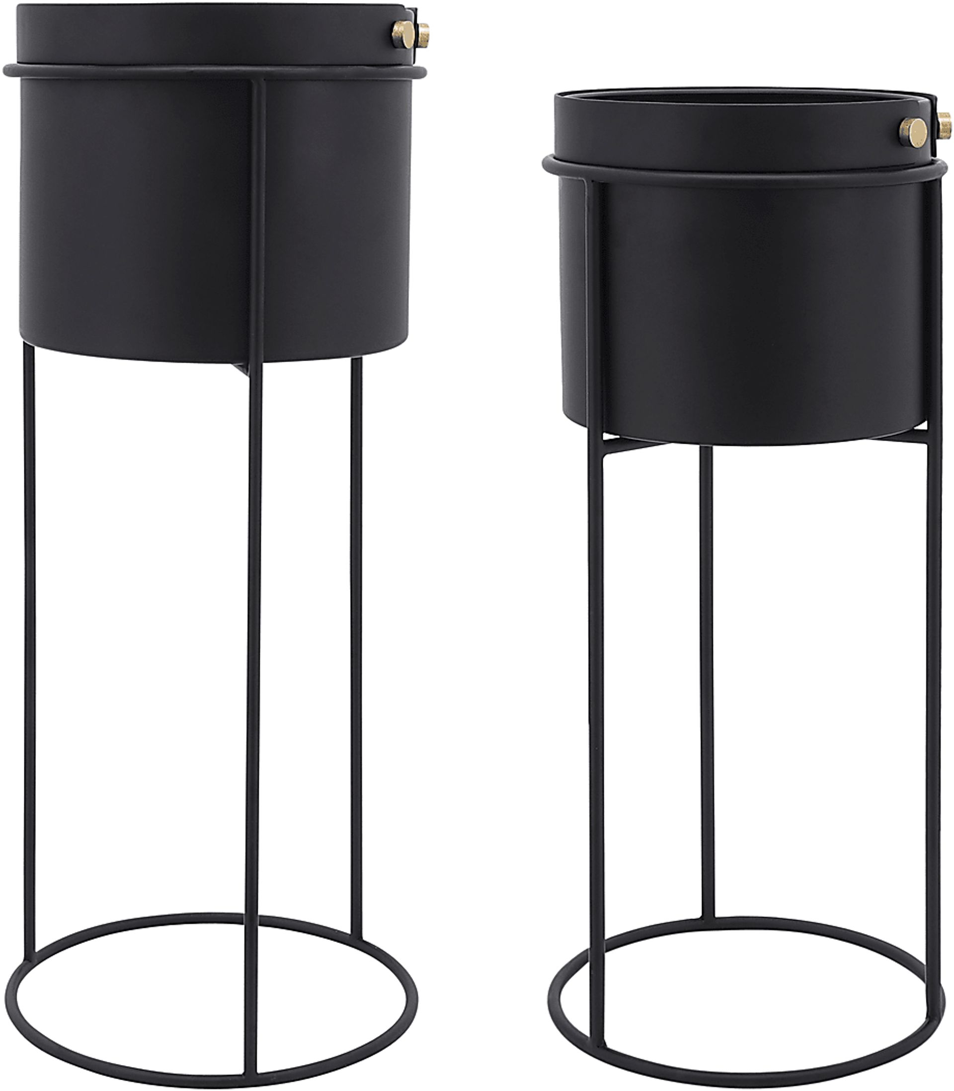 Hearnne Black Planter, Set of 2 - Image 4