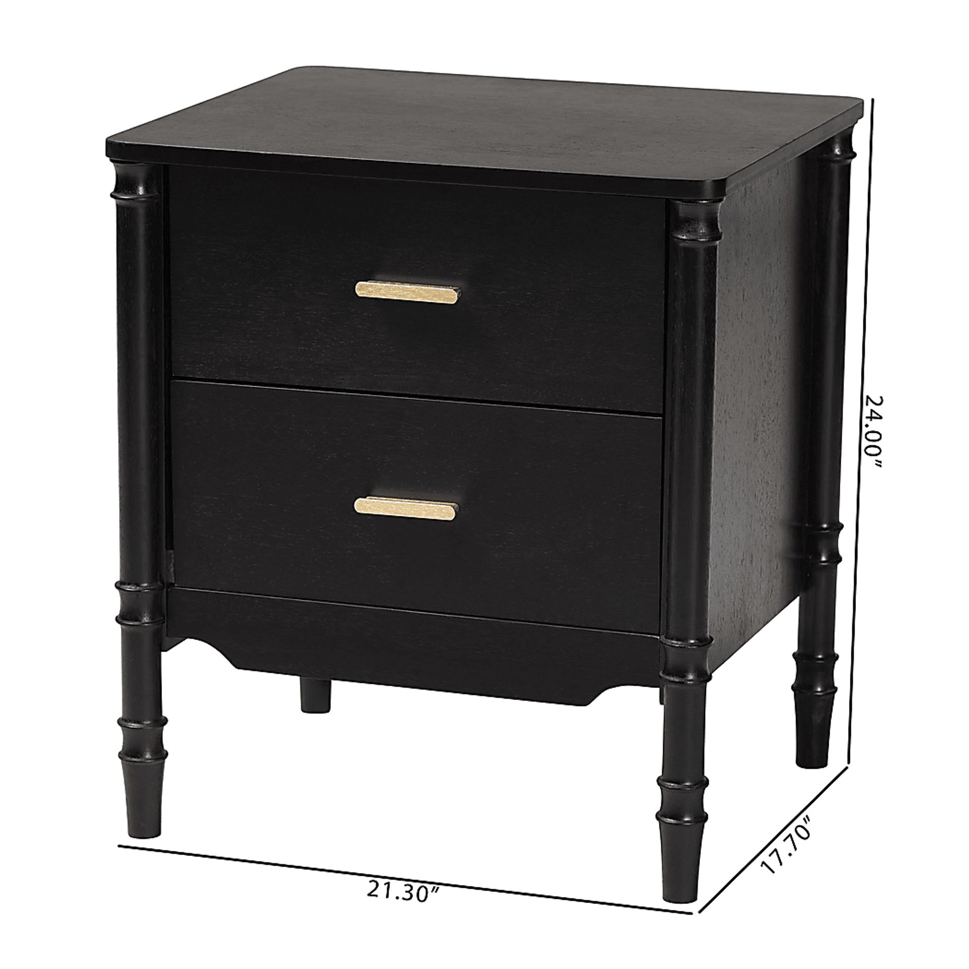 Heartsun Black Nightstand - Image 6