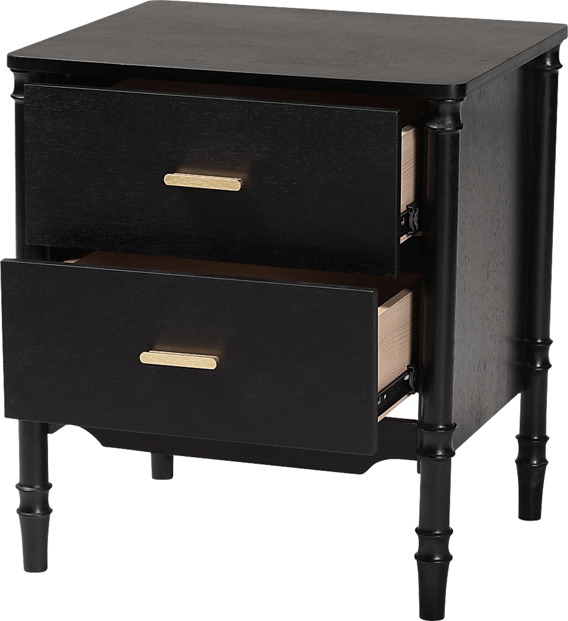 Heartsun Black Nightstand - Image 4