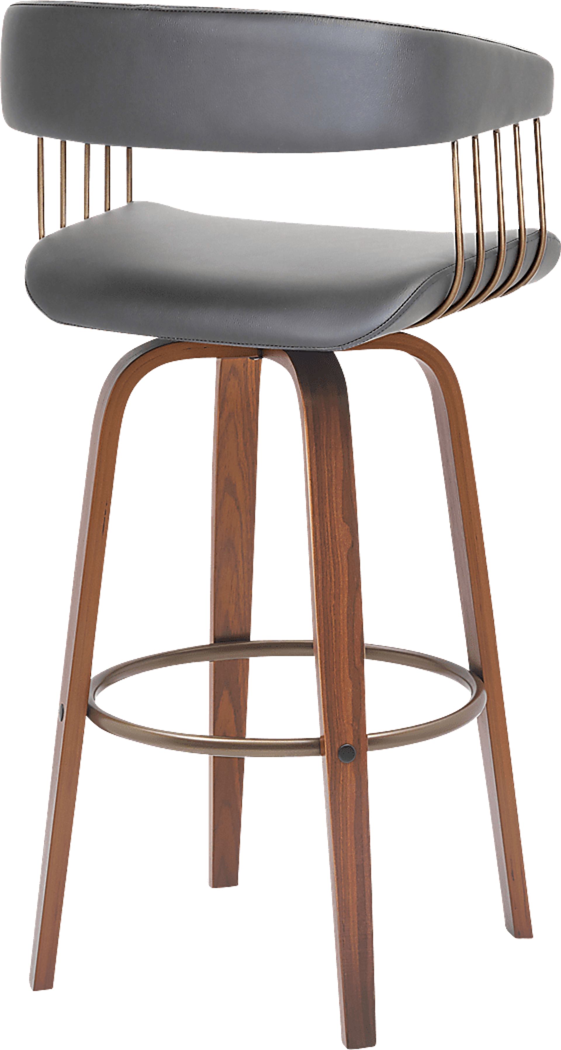Hearttime I Gray Barstool - Image 3
