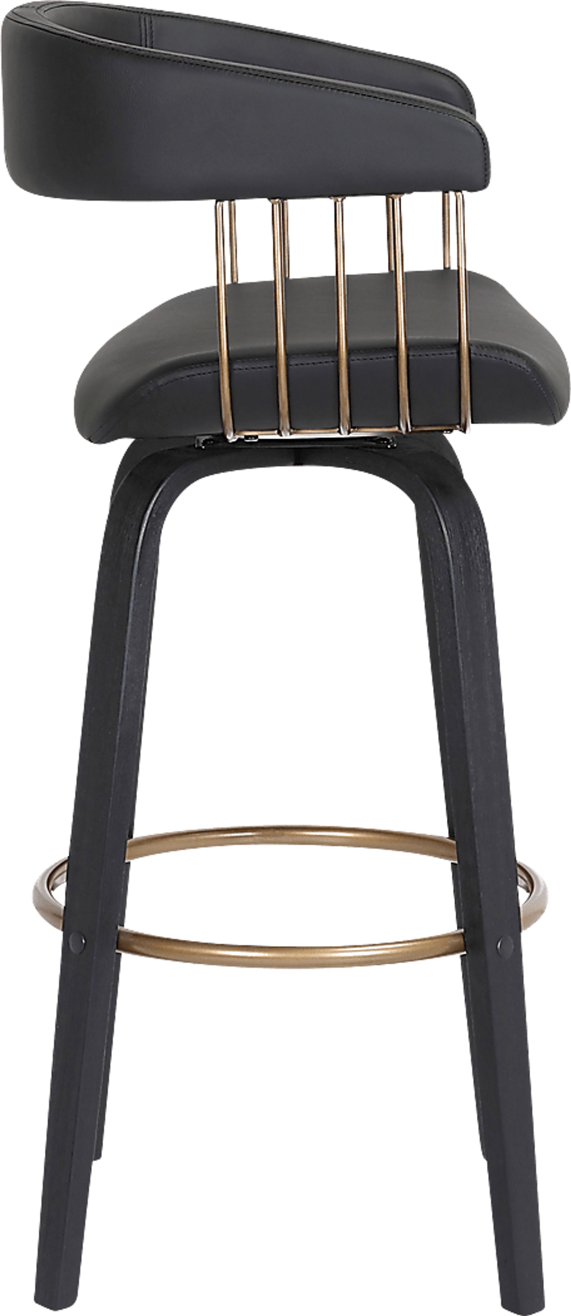 Hearttime II Black Barstool - Image 2