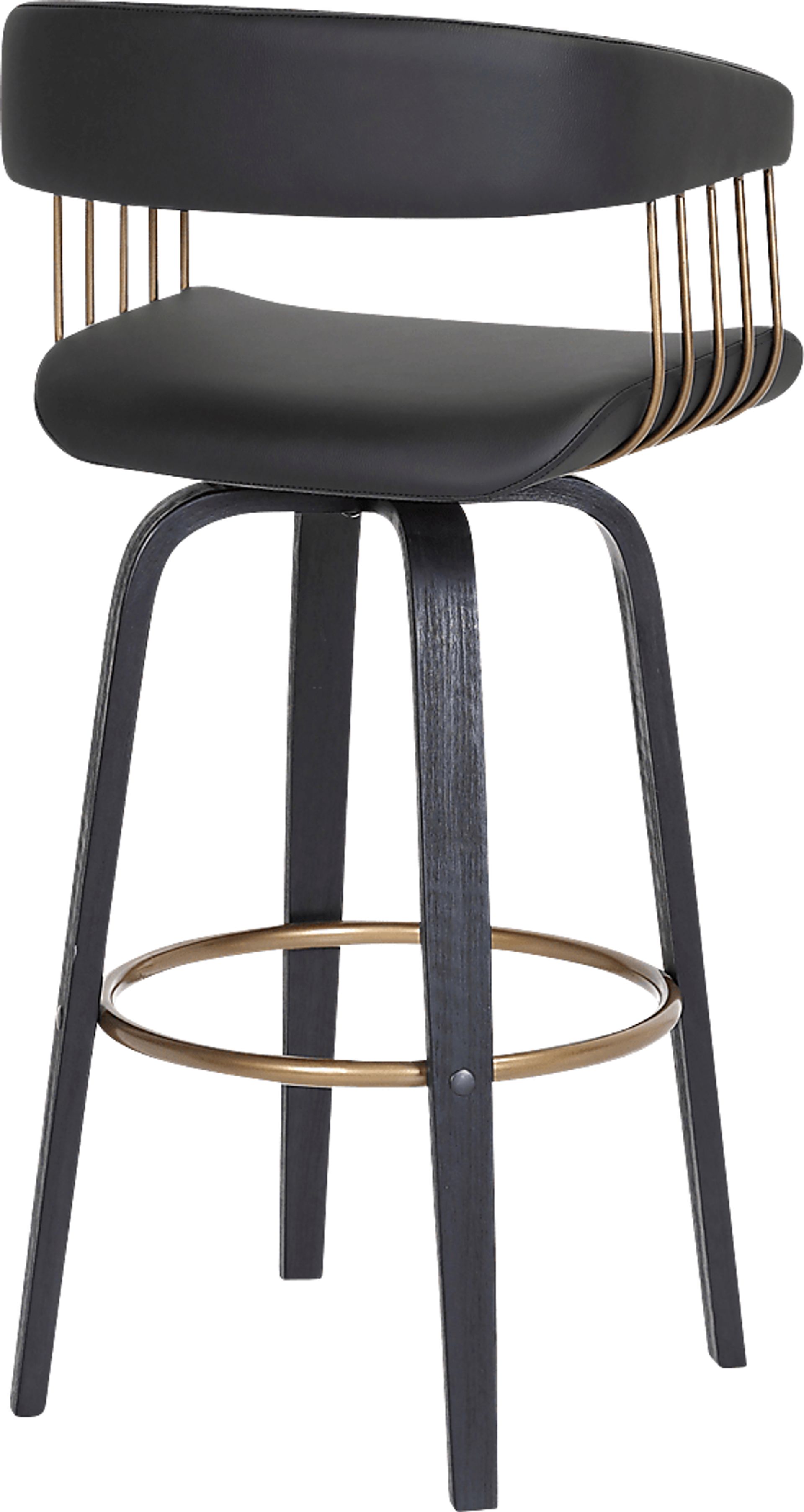 Hearttime II Black Barstool - Image 4