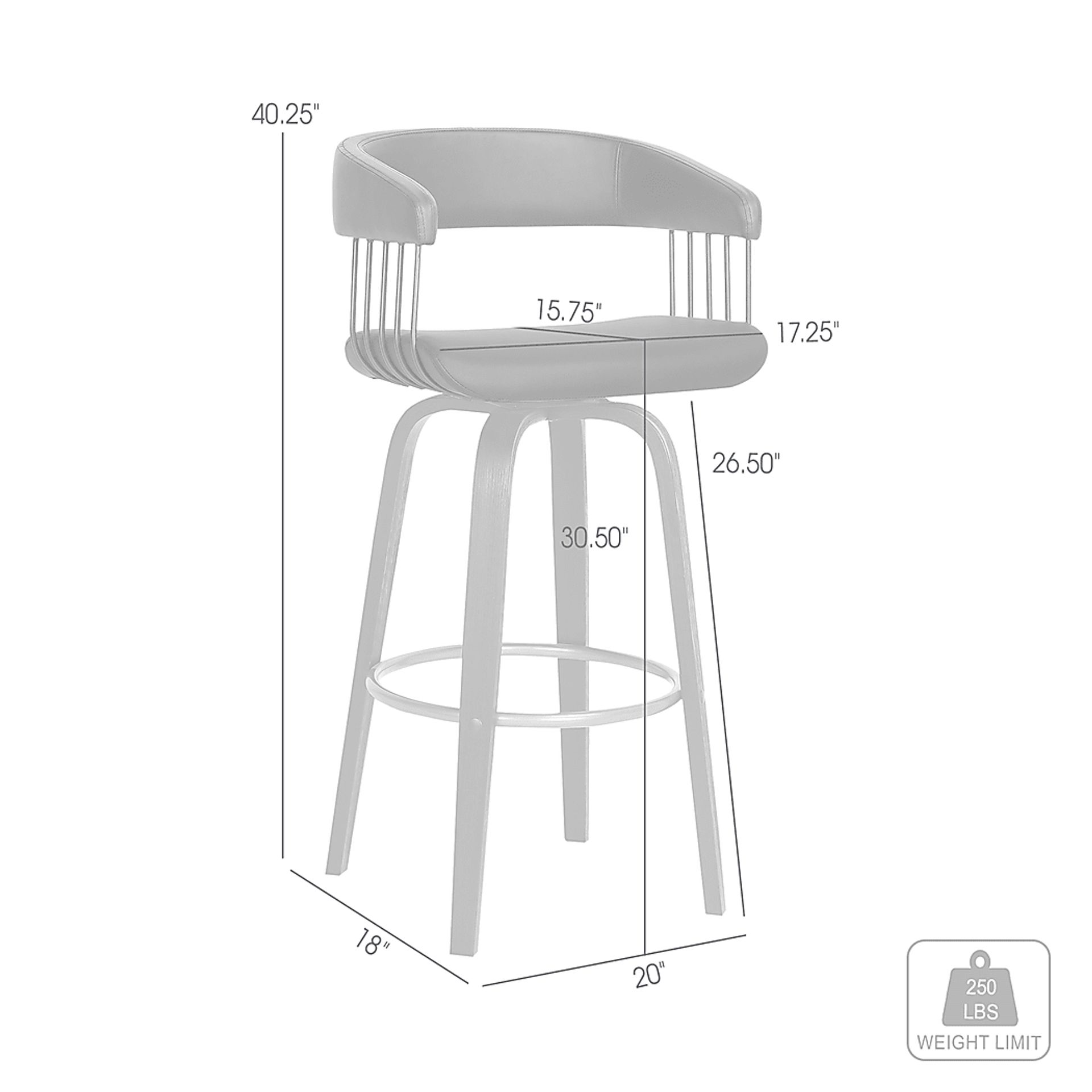 Hearttime II Black Barstool - Image 7