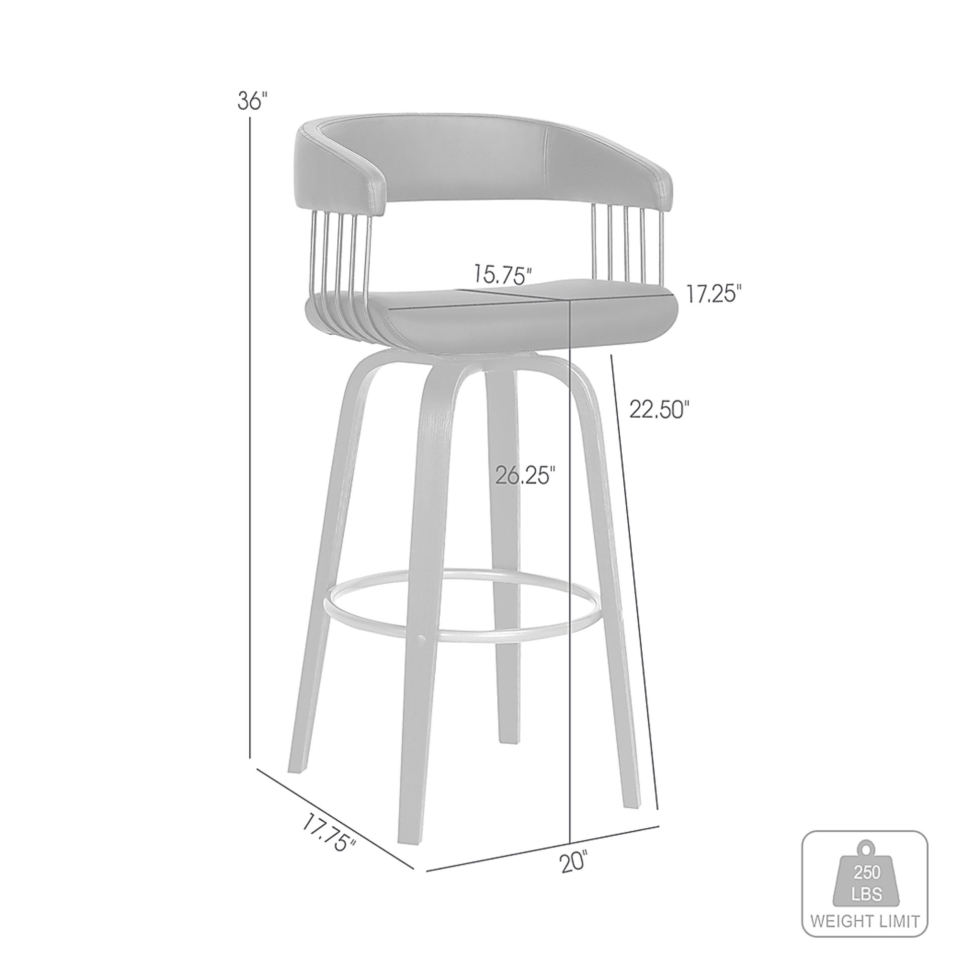 Hearttime II Black Counter Height Stool - Image 4