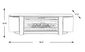 Heatherview White 79 in. Console with Electric Log Fireplace