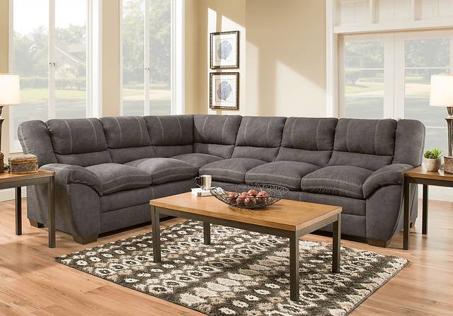 Heathmont Gray 2 Pc Sectional - Thumbnail - Image 1