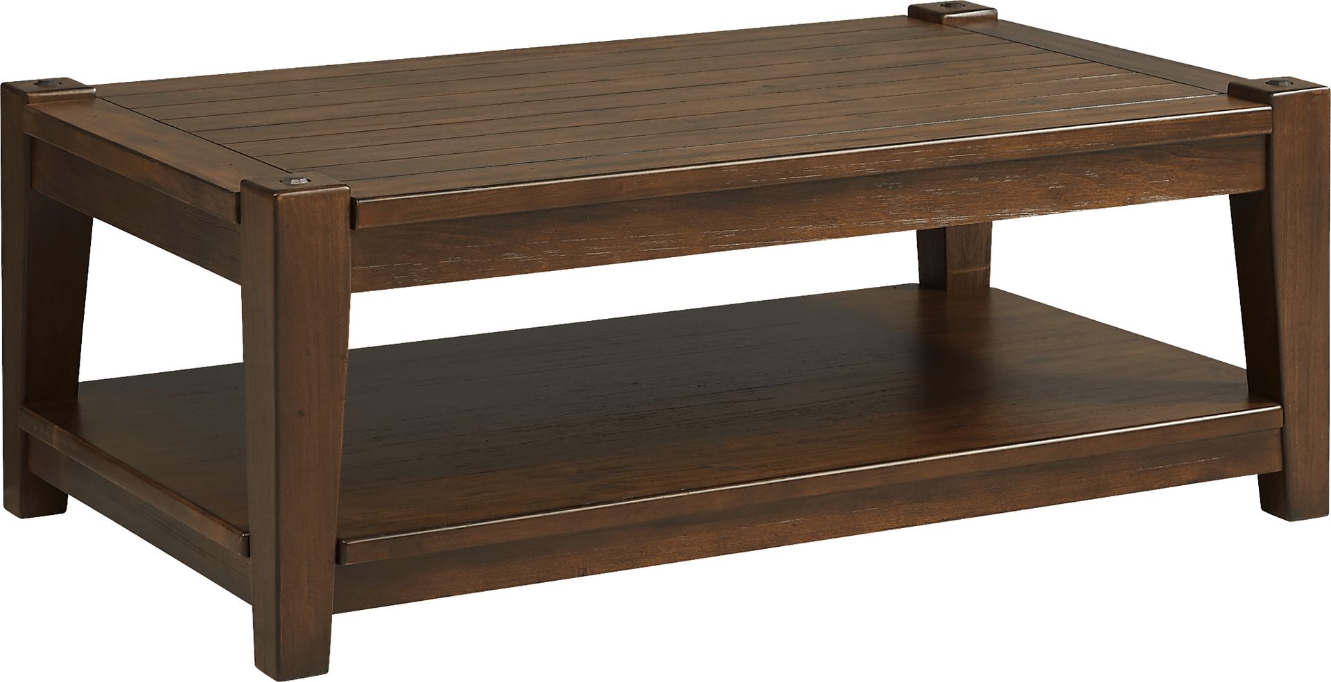 Heathson Tobacco Cocktail Table with Casters - Image 2