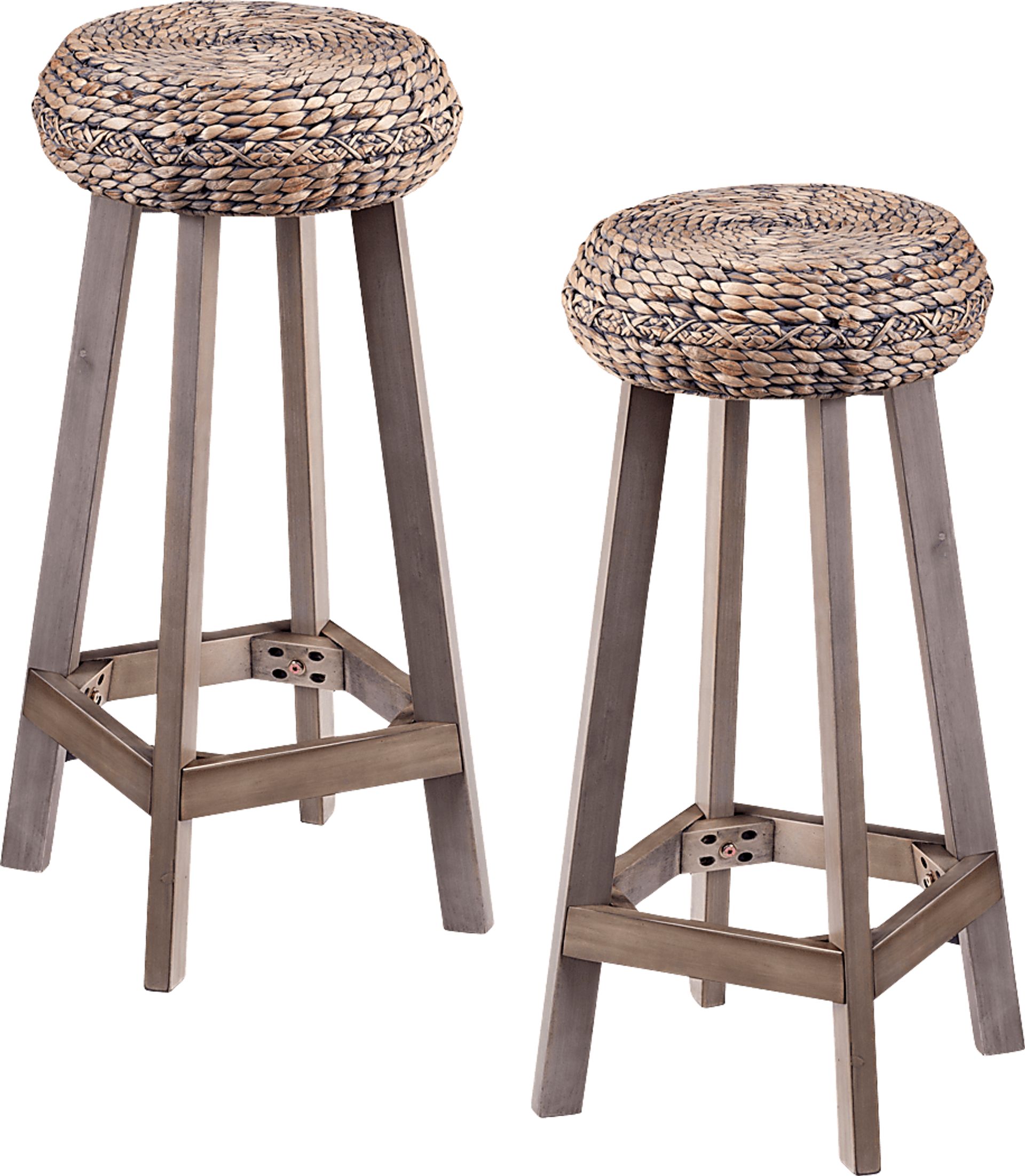 Hebberg Brown Bar Height Stool, Set of 2 - Image 1