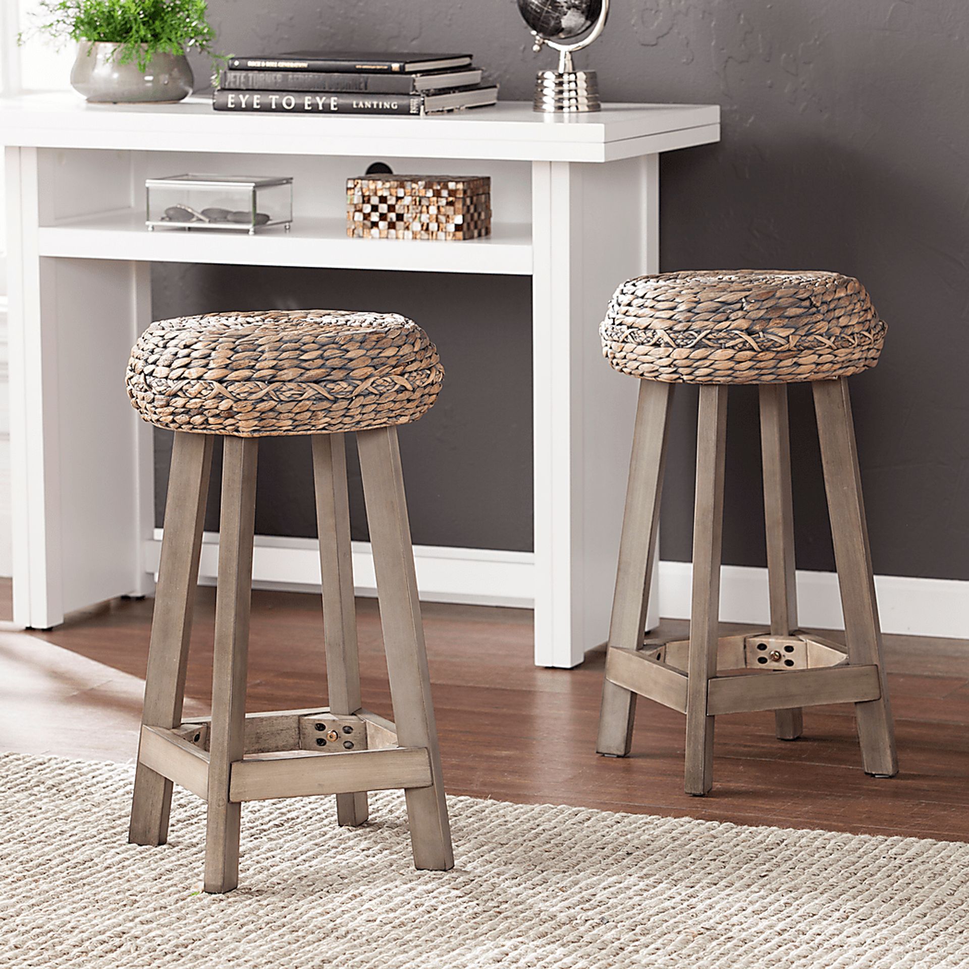 Hebberg Brown Counter Height Stool, Set of 2 - Image 2