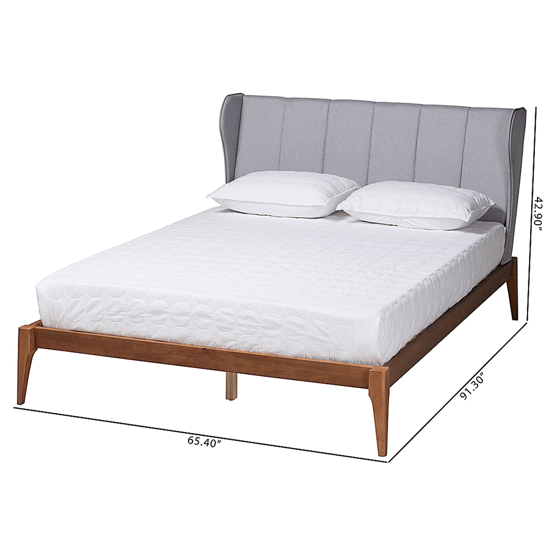 Hebbron Light Gray Queen Bed - Image 9