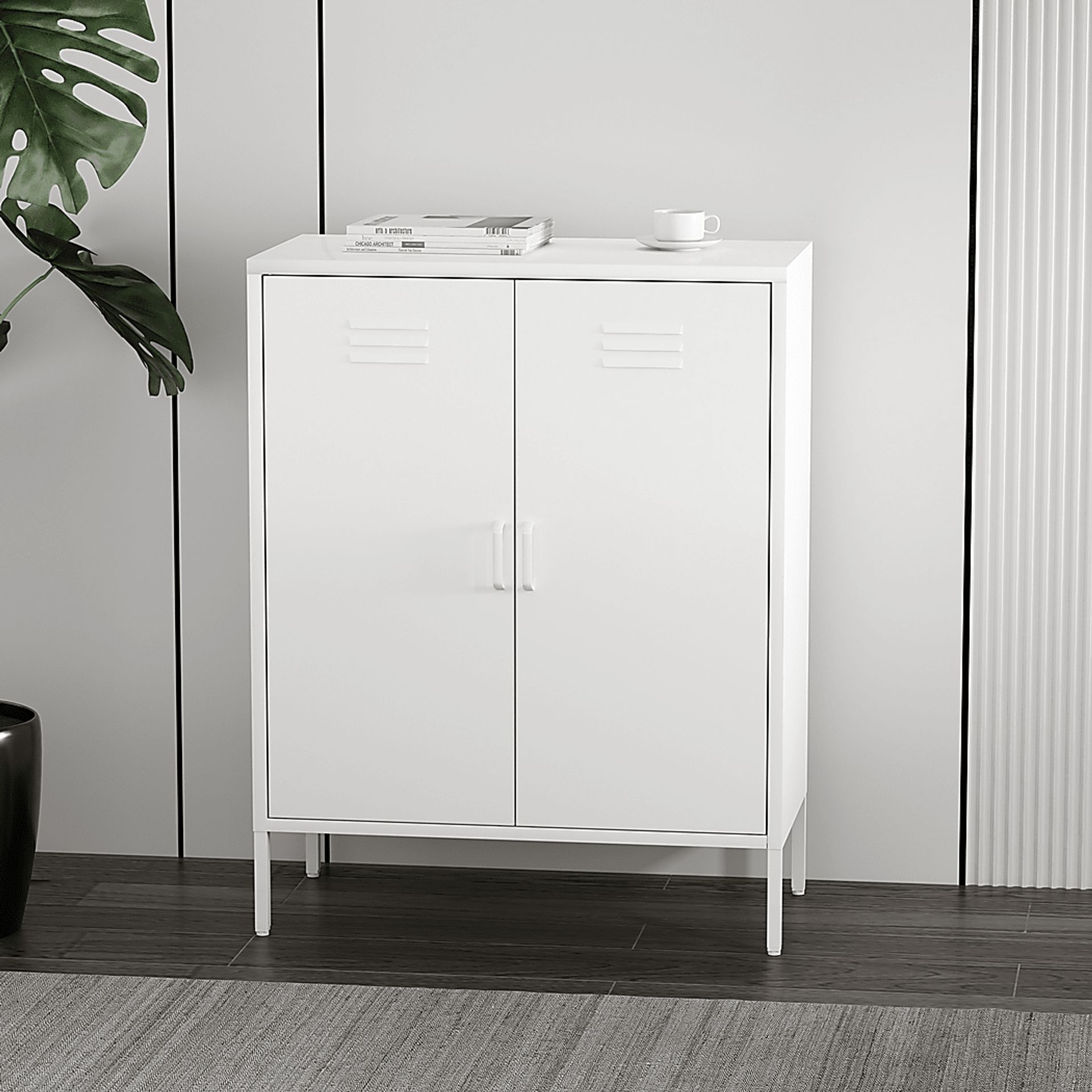 Hebnigan White Accent Cabinet - Image 2