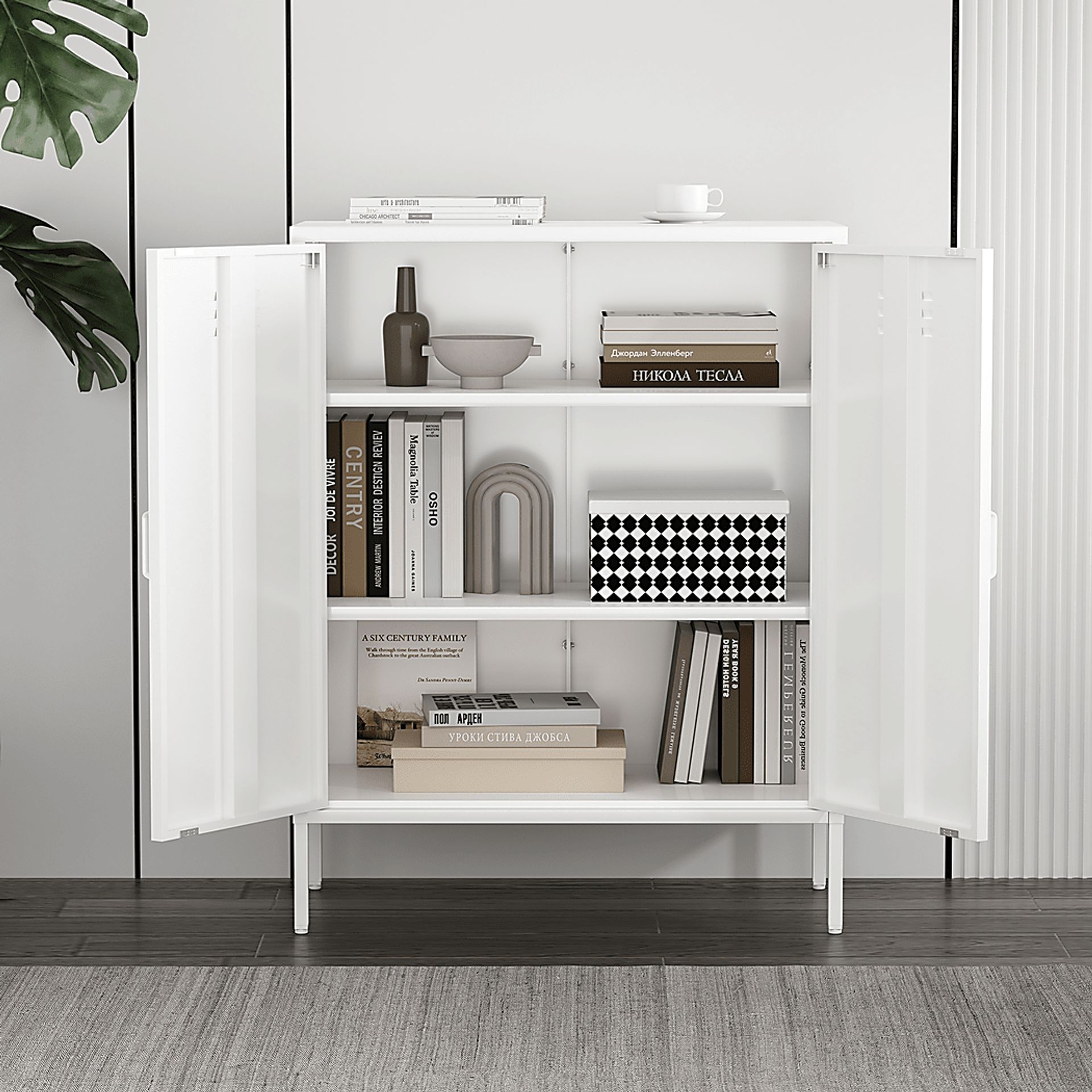 Hebnigan White Accent Cabinet - Image 3