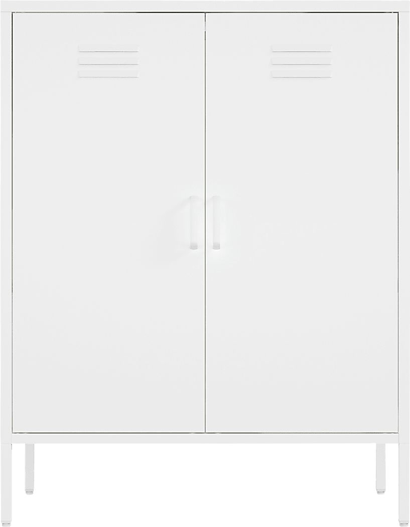 Hebnigan White Accent Cabinet