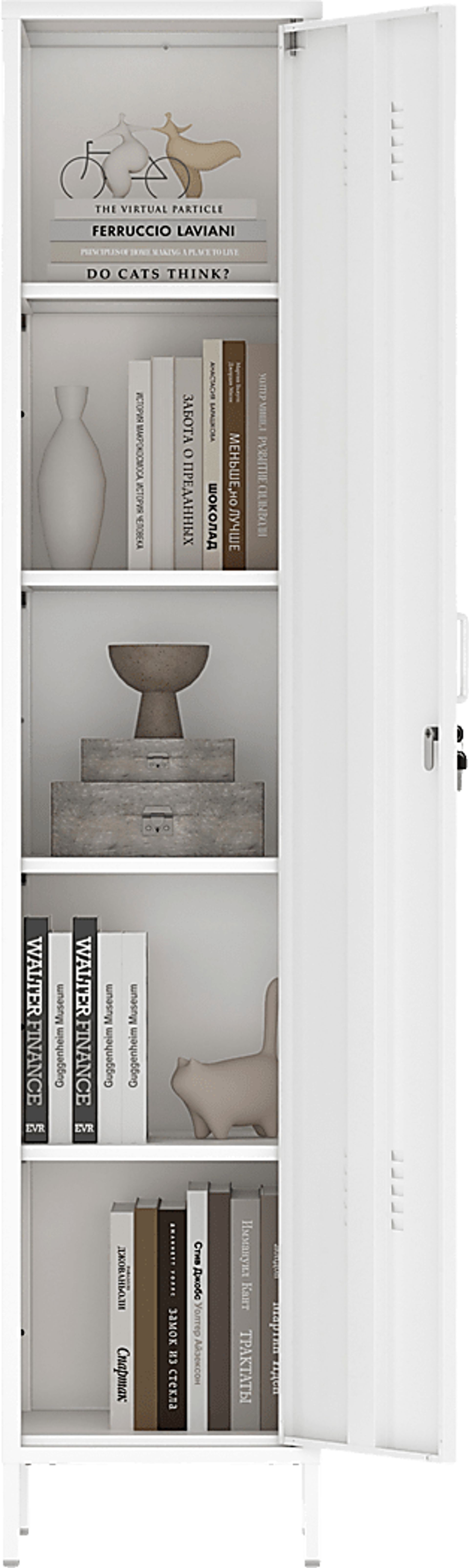 Hebnigan White Storage Cabinet - Image 7