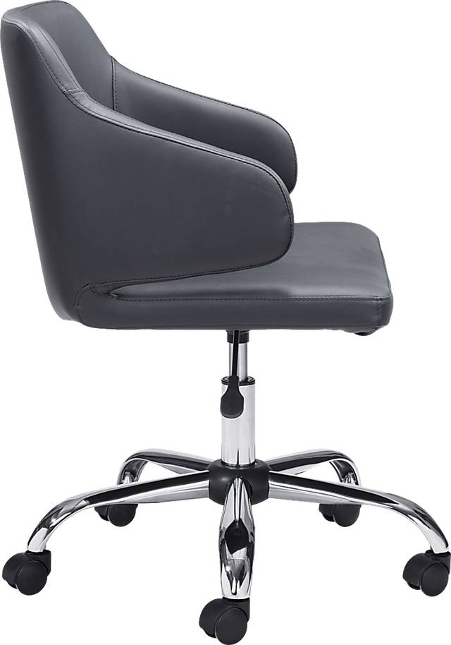 Heckney Black Office Chair - Thumbnail - Image 2