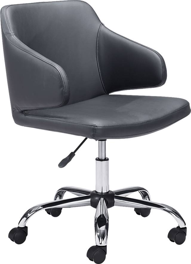 Heckney Black Office Chair - Thumbnail - Image 1