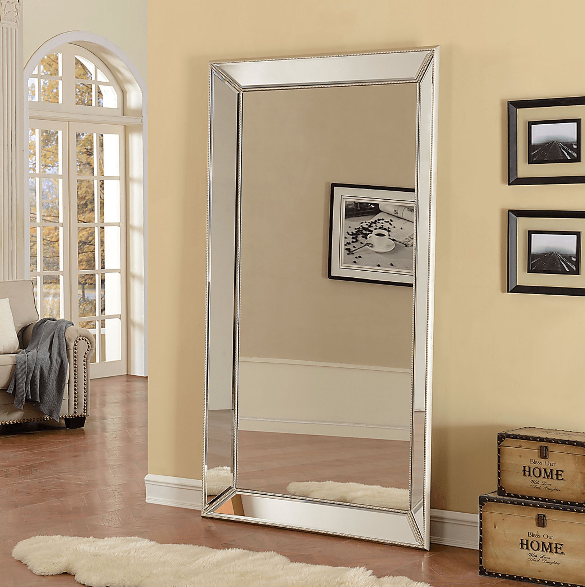 Hedingham Gold Floor Mirror - Image 3