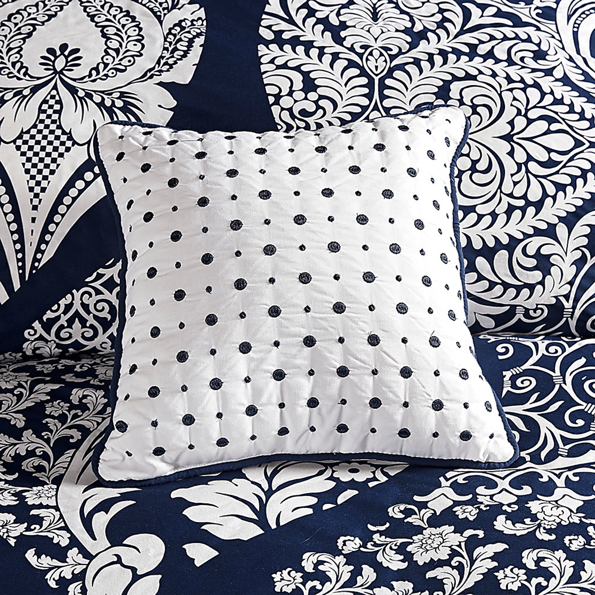 Hedwige Blue 6 Pc Full/Queen Duvet Set - Image 5