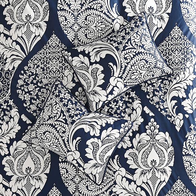 Hedwige Blue 7 Pc Queen Comforter Set - Thumbnail - Image 8