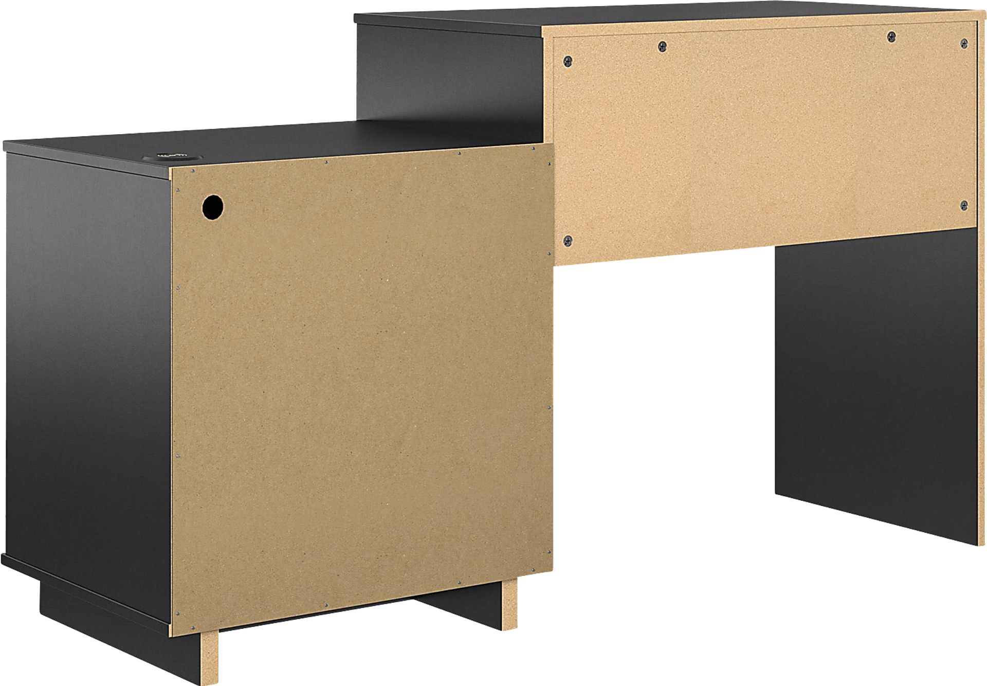 Hegbald Black Desk - Image 11