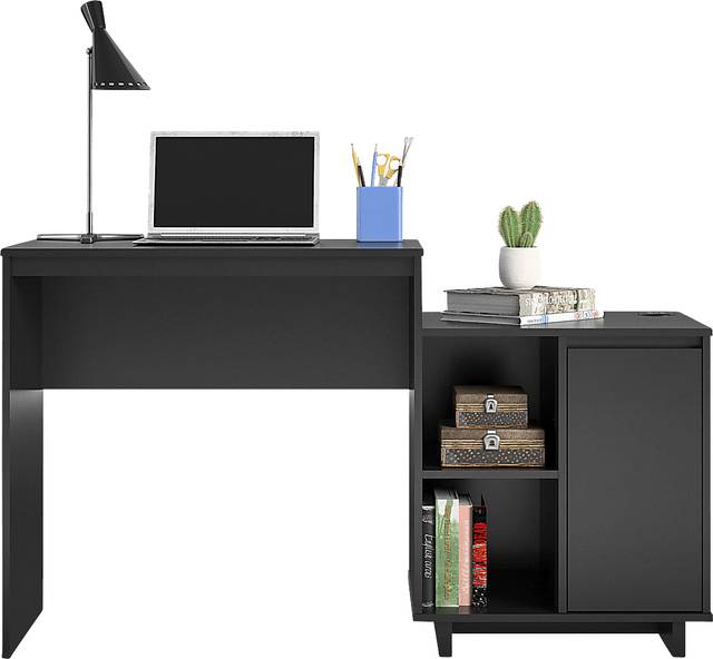 Hegbald Black Desk - Thumbnail - Image 3