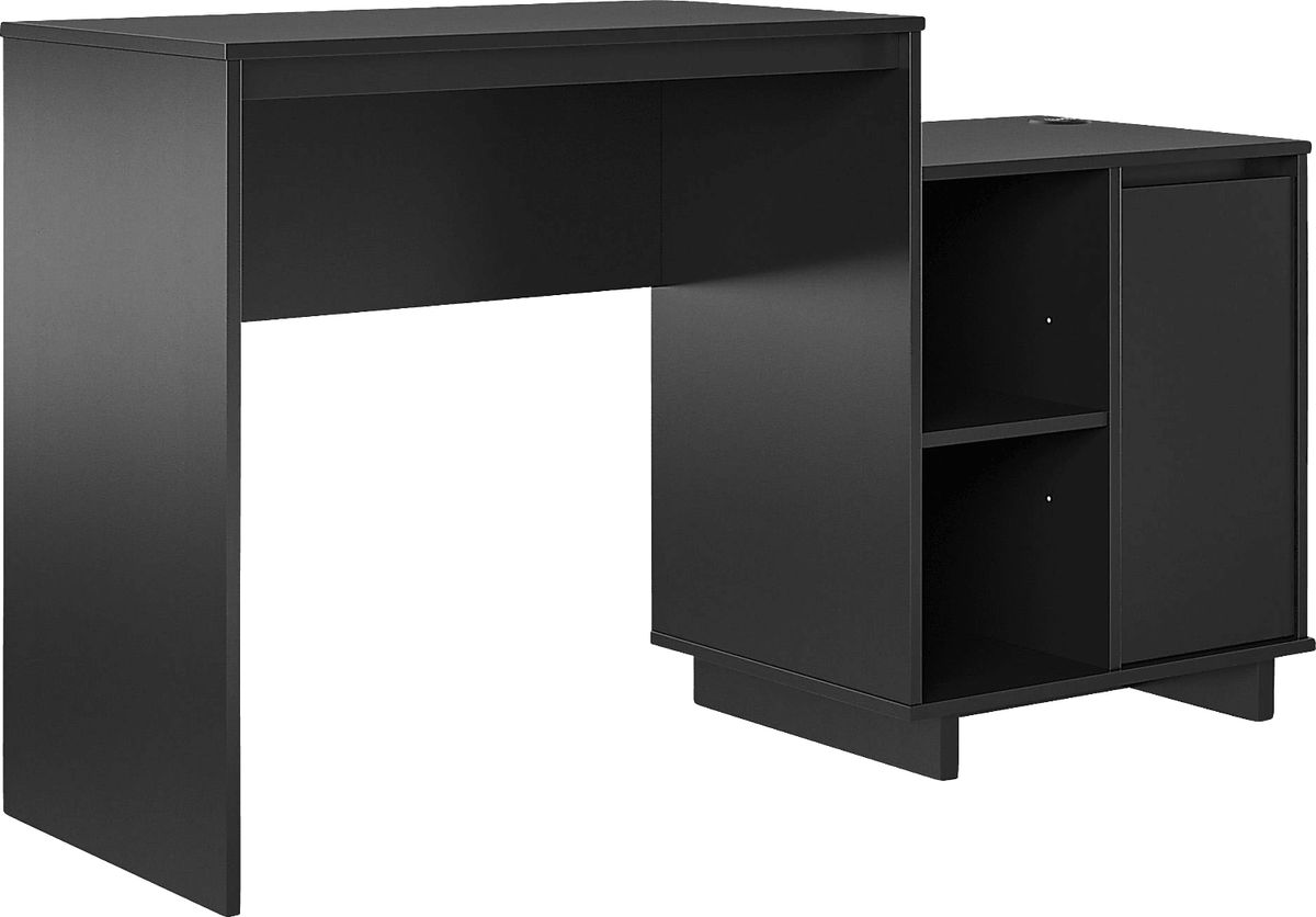 Hegbald Black Black,Colors Desk | Rooms to Go