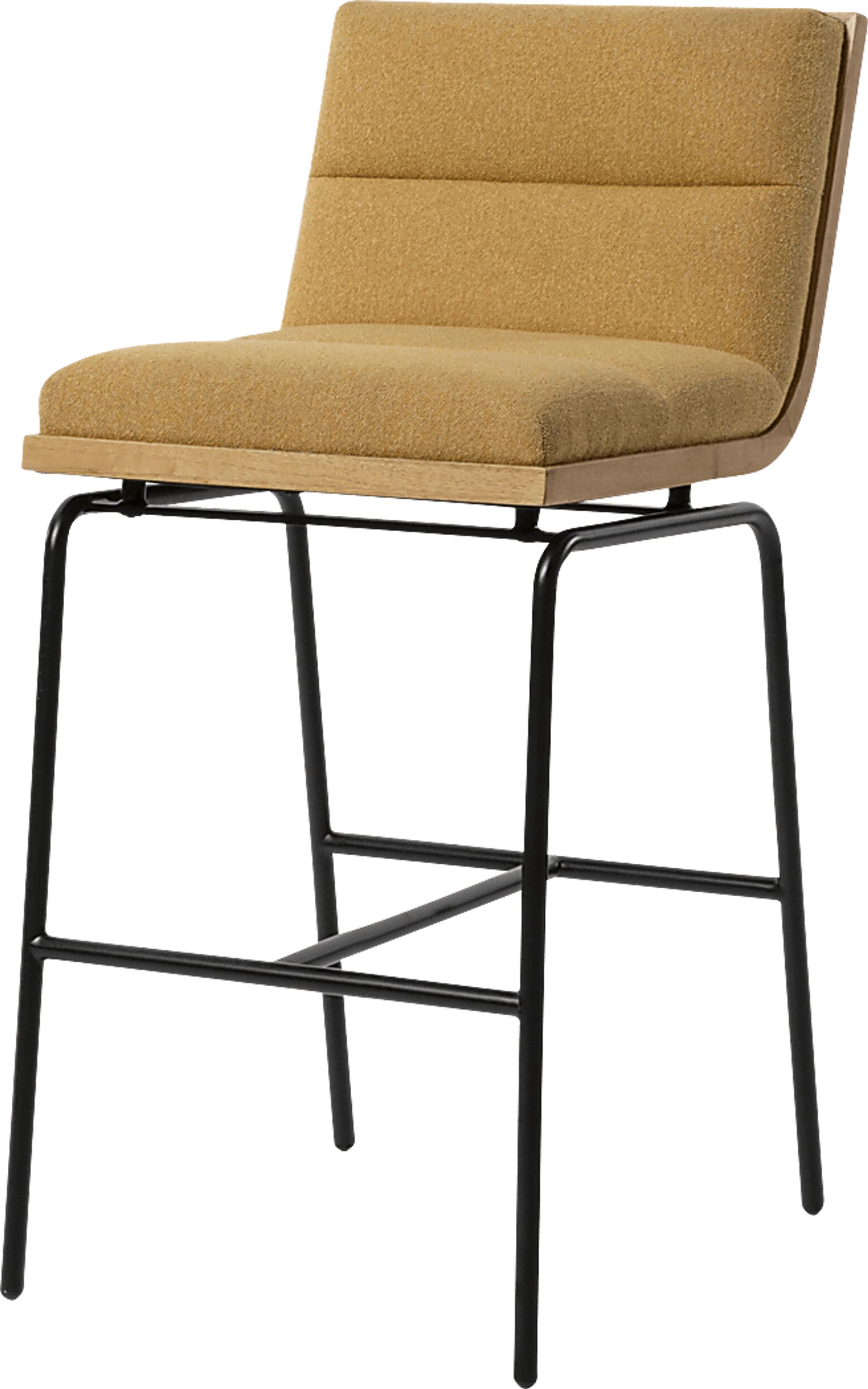 Heike II Mustard Barstool - Image 1