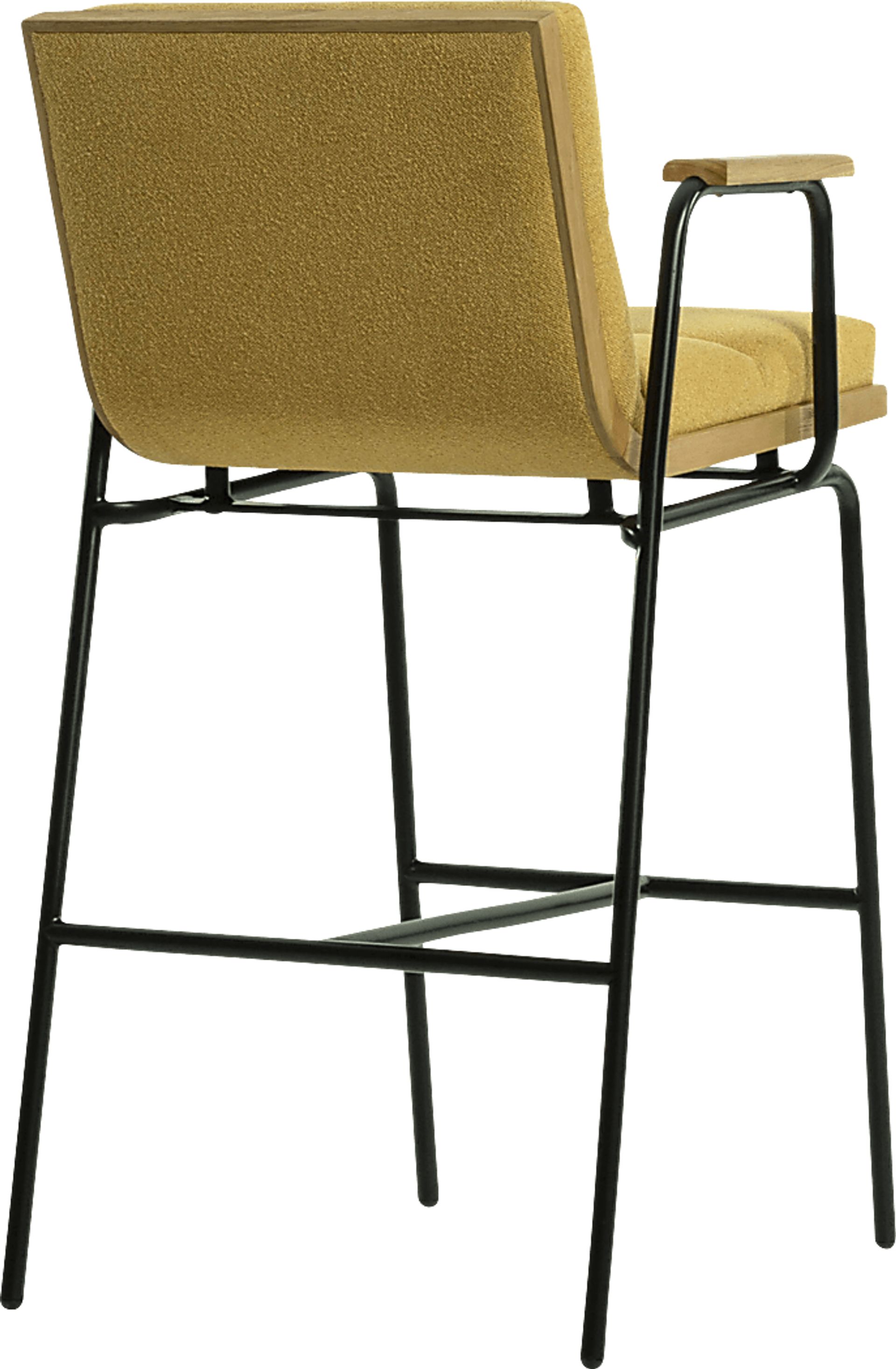 Heike Mustard Barstool - Image 2